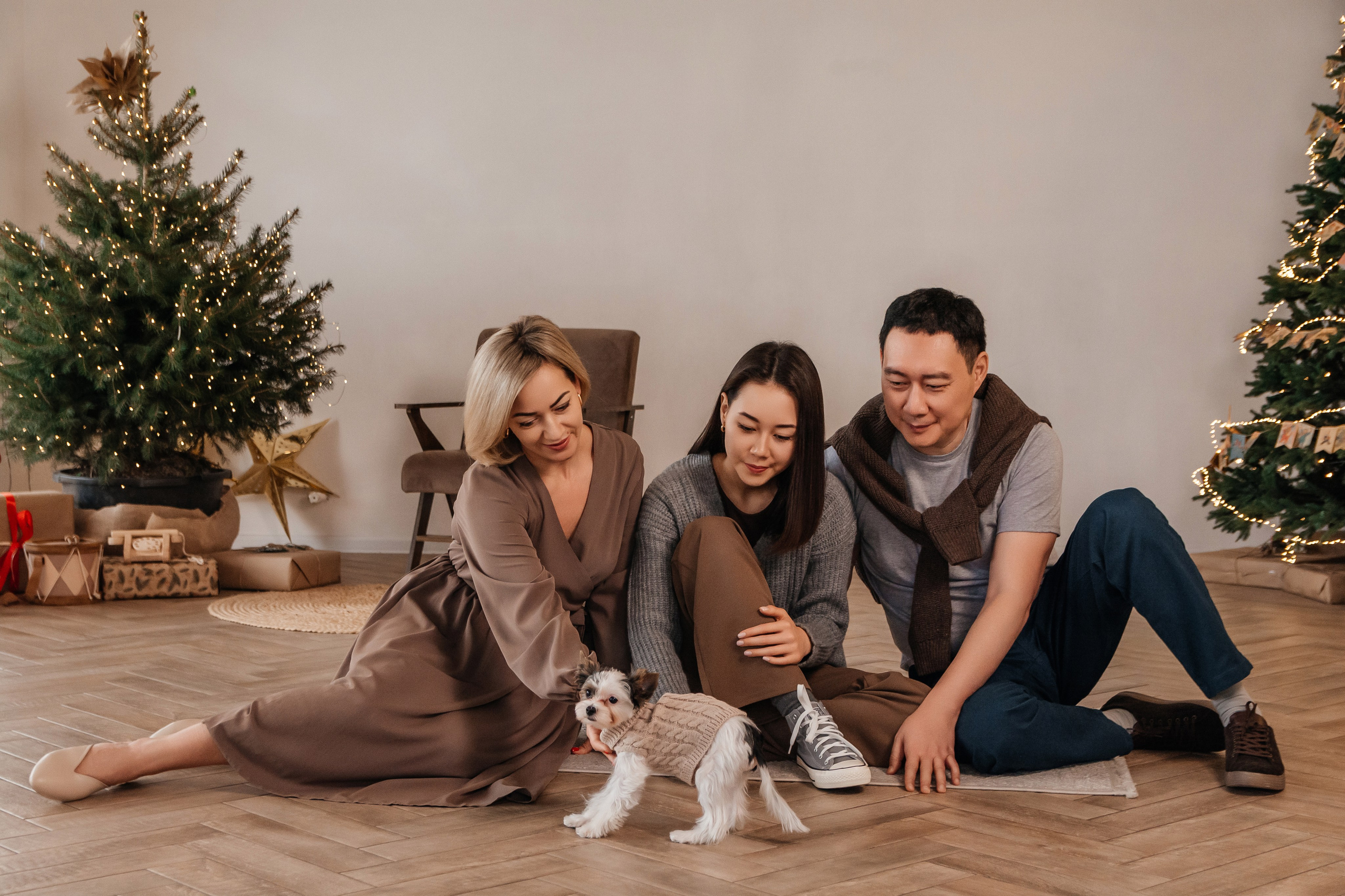 Новогодняя семейная фотосессия. Семейный и детский фотограф Кущ Наташа