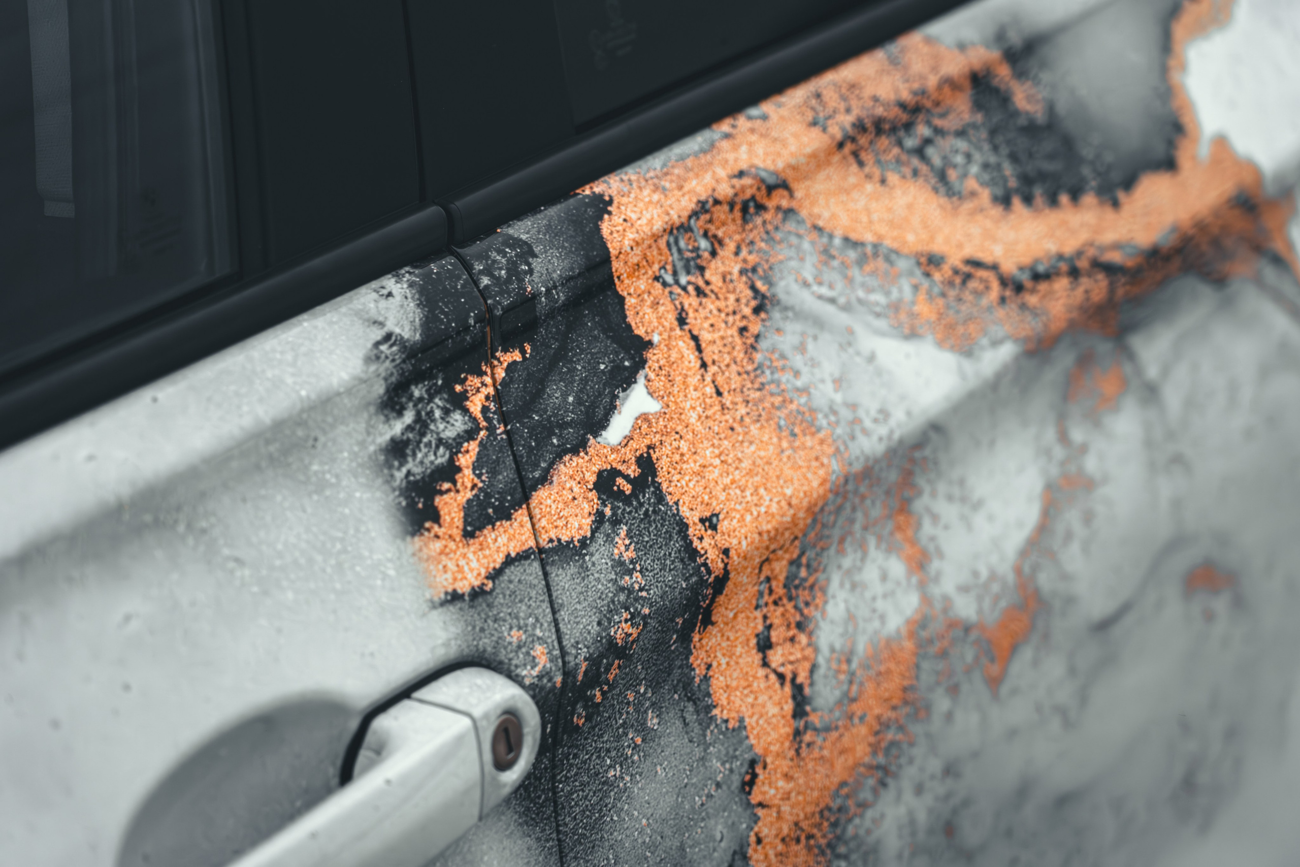 Винилография на BMW 3 F30. Студия дизайна и оклейки авто Barmaley Design