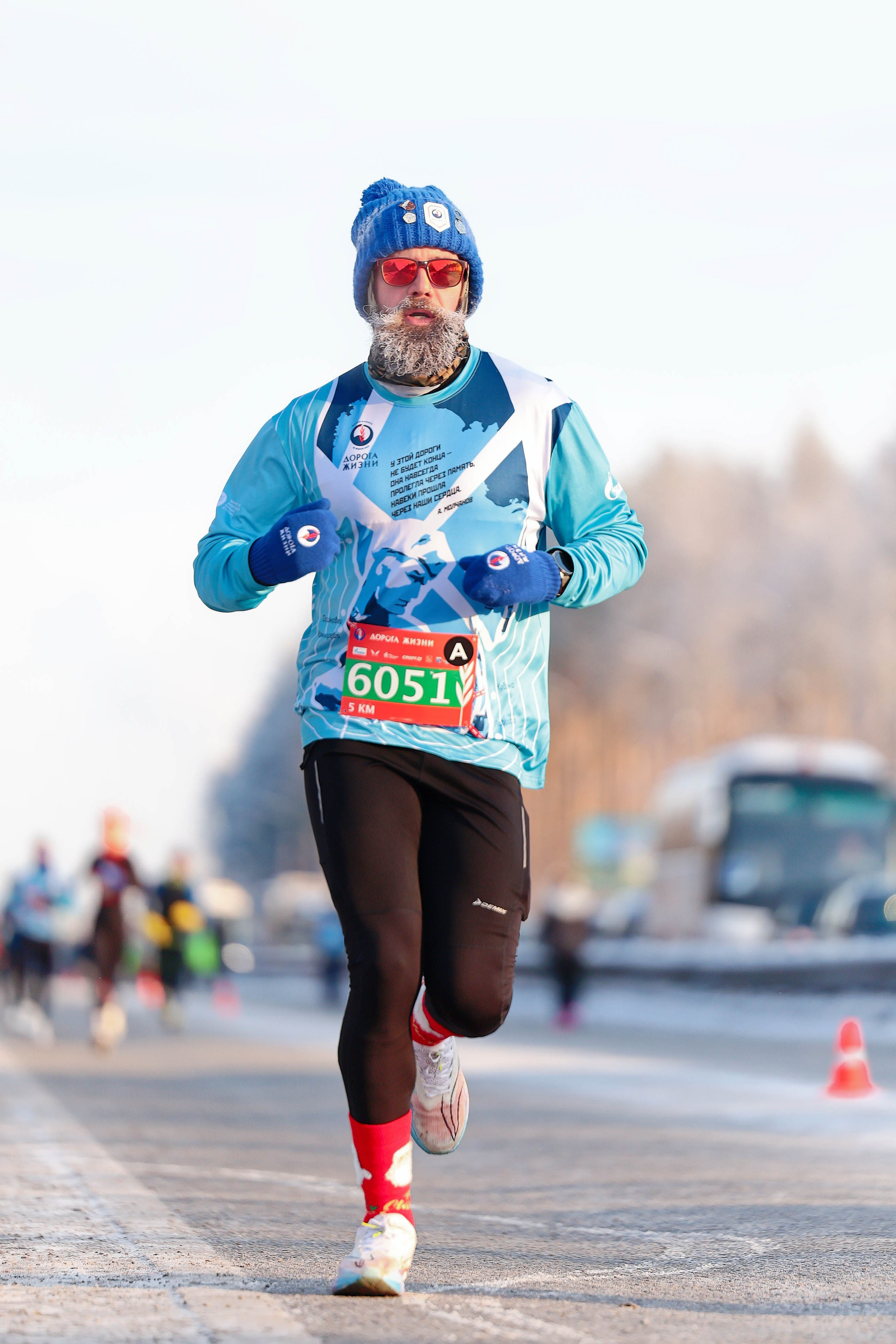 Зимний марафон «Дорога жизни» 2026. Спортивный фотограф в Санкт-Петербурге Илья Vacool