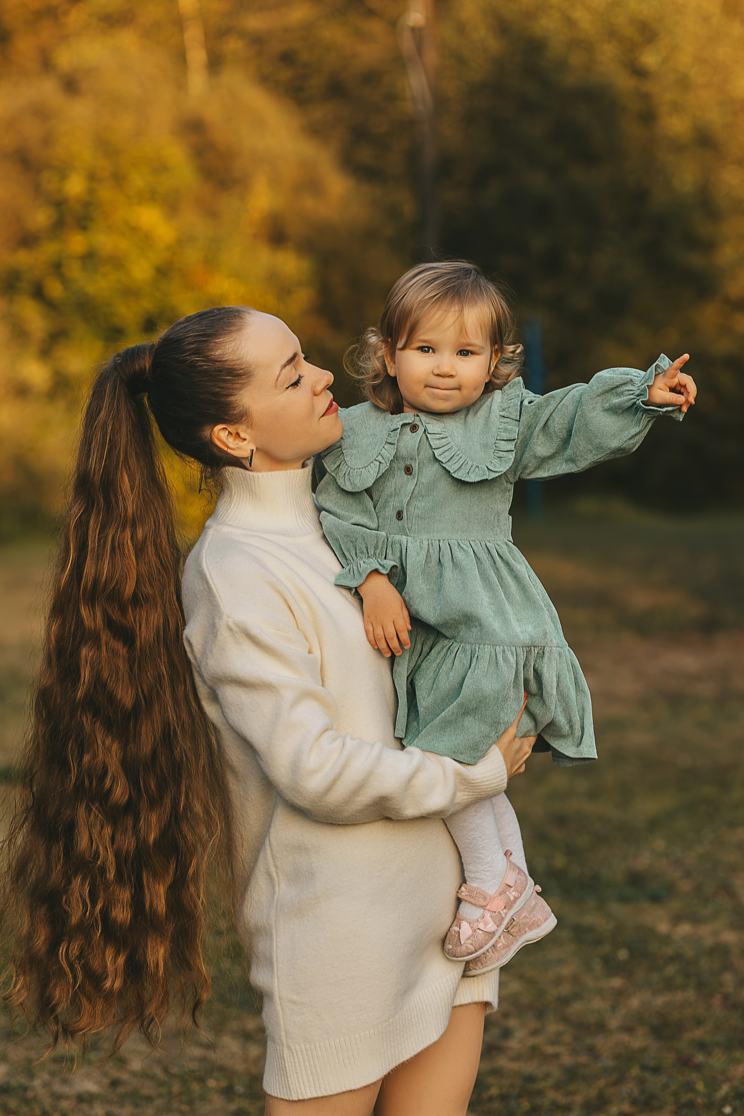 Осеняя Фотосессия мамы с дочками. Семейный и женский фотограф в Москве Надежда Воробьева