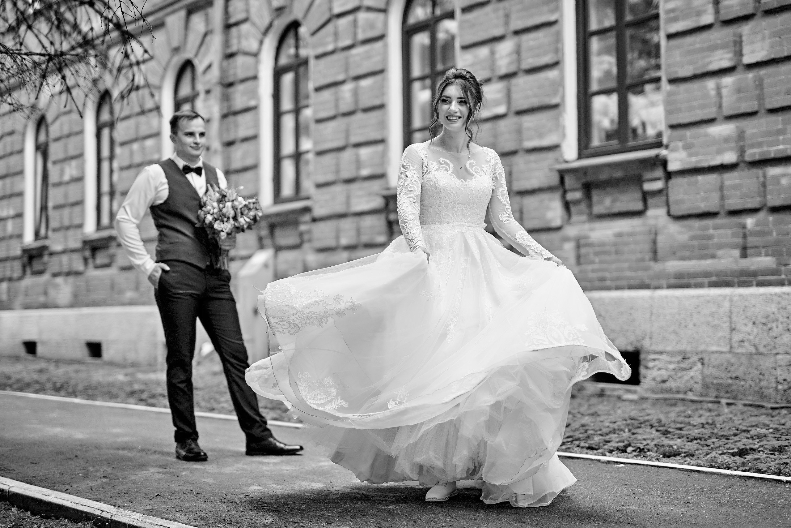 Черно-белая история Виталия и Светланы. Фотограф Меняйло Евгений. Свадьба. Портрет. Репортаж. Семья. Контент