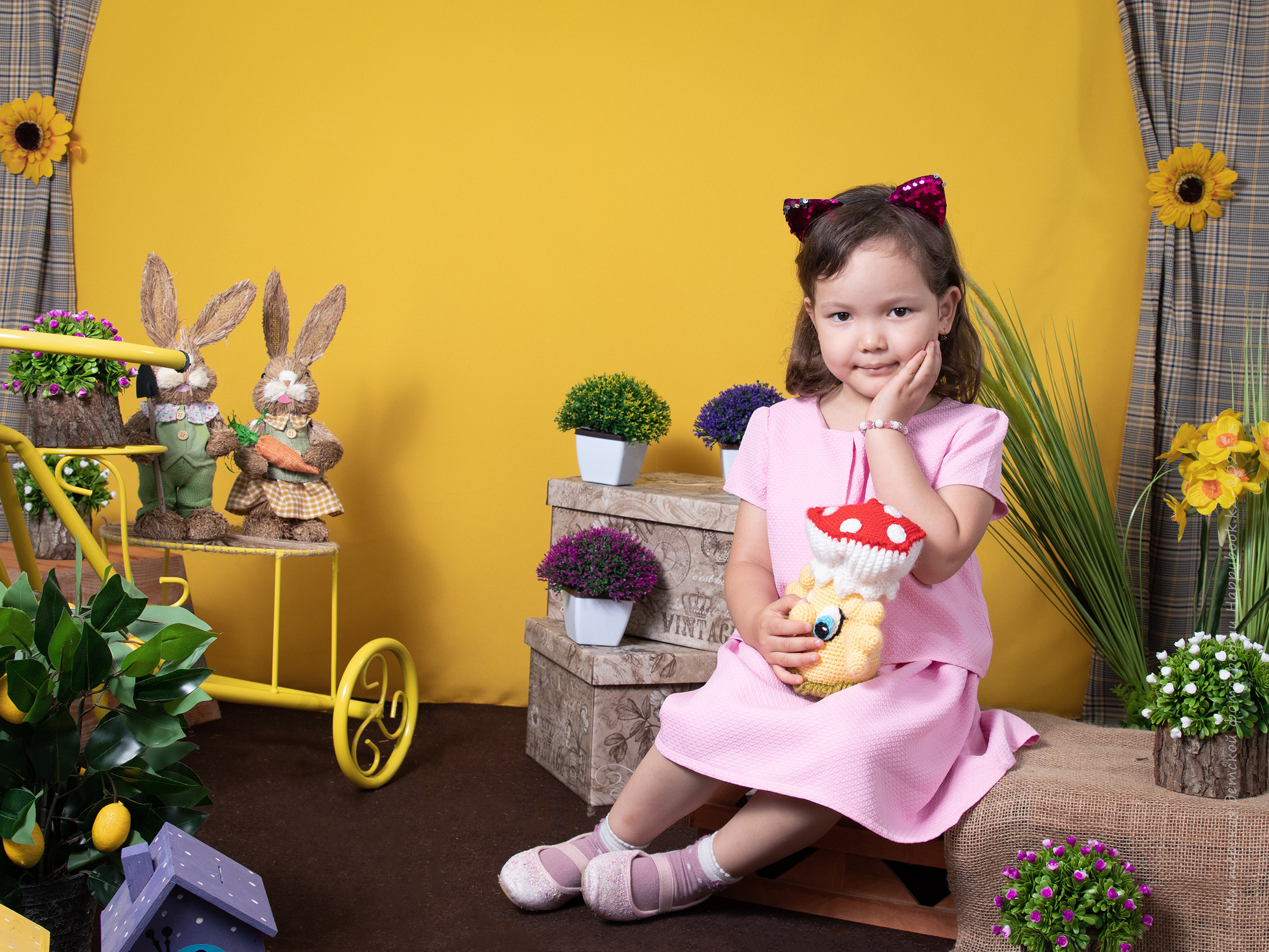 Фотосессия «Весна». Детский фотограф в Алматы, виньетки, выпускной альбом Алматы