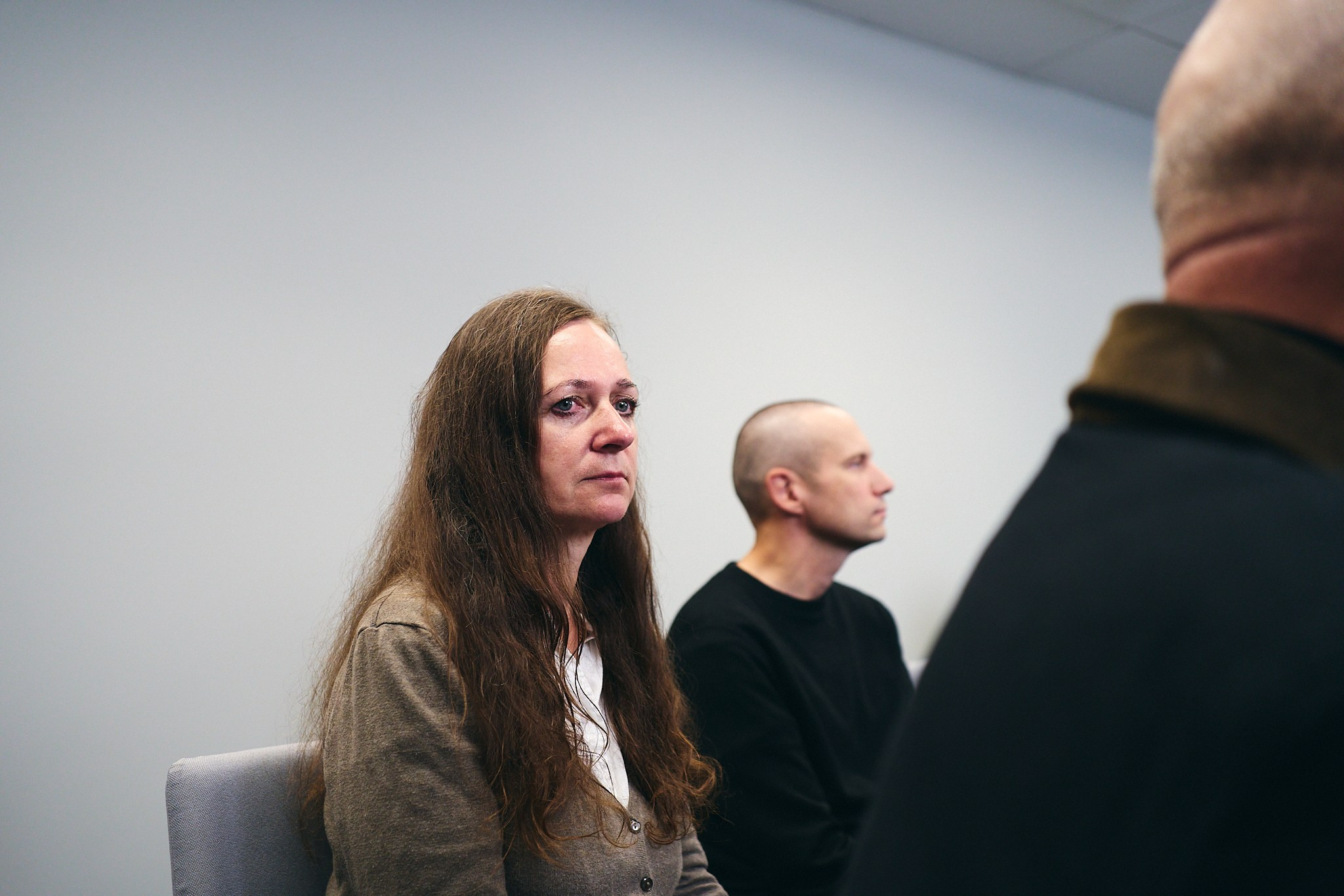 Press conference with Sviatlana Tsikhanouskaya and released political prisoners. Photographer in Vilnius