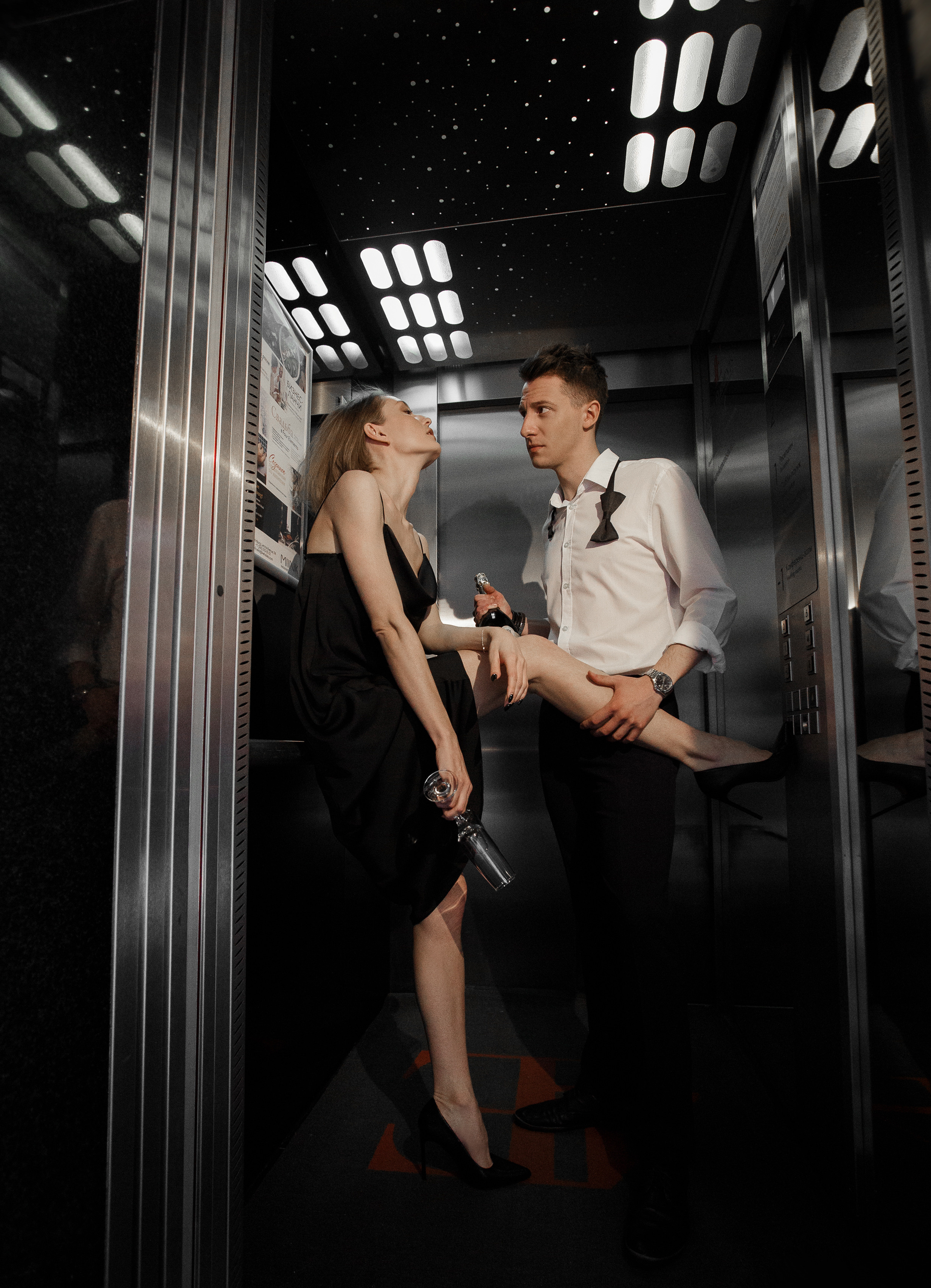 Лифт. Свадебный и портретный фотограф Алина Иванова. Екатеринбург-Москва