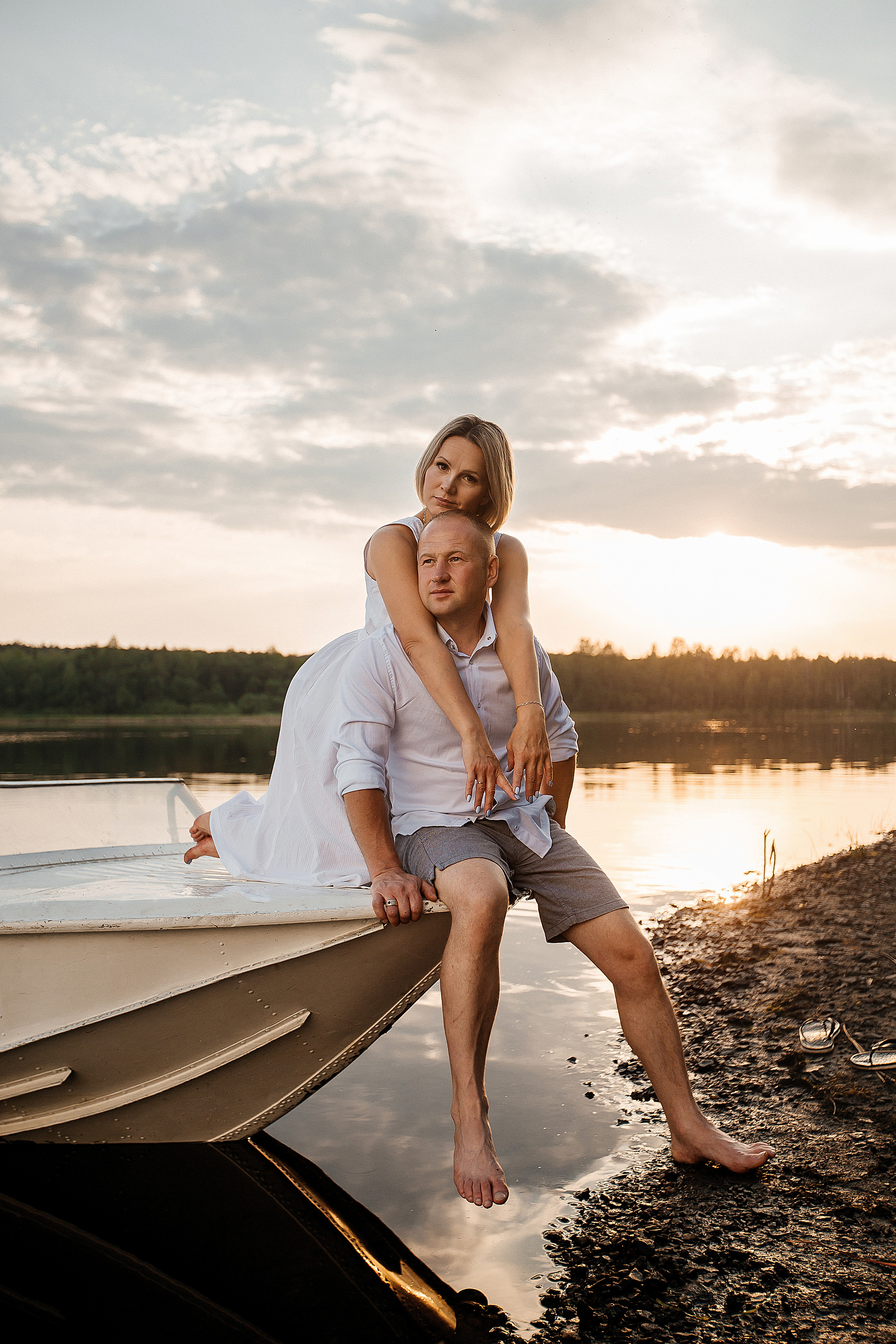 Лодка. Свадебный и портретный фотограф Алина Иванова. Екатеринбург-Москва