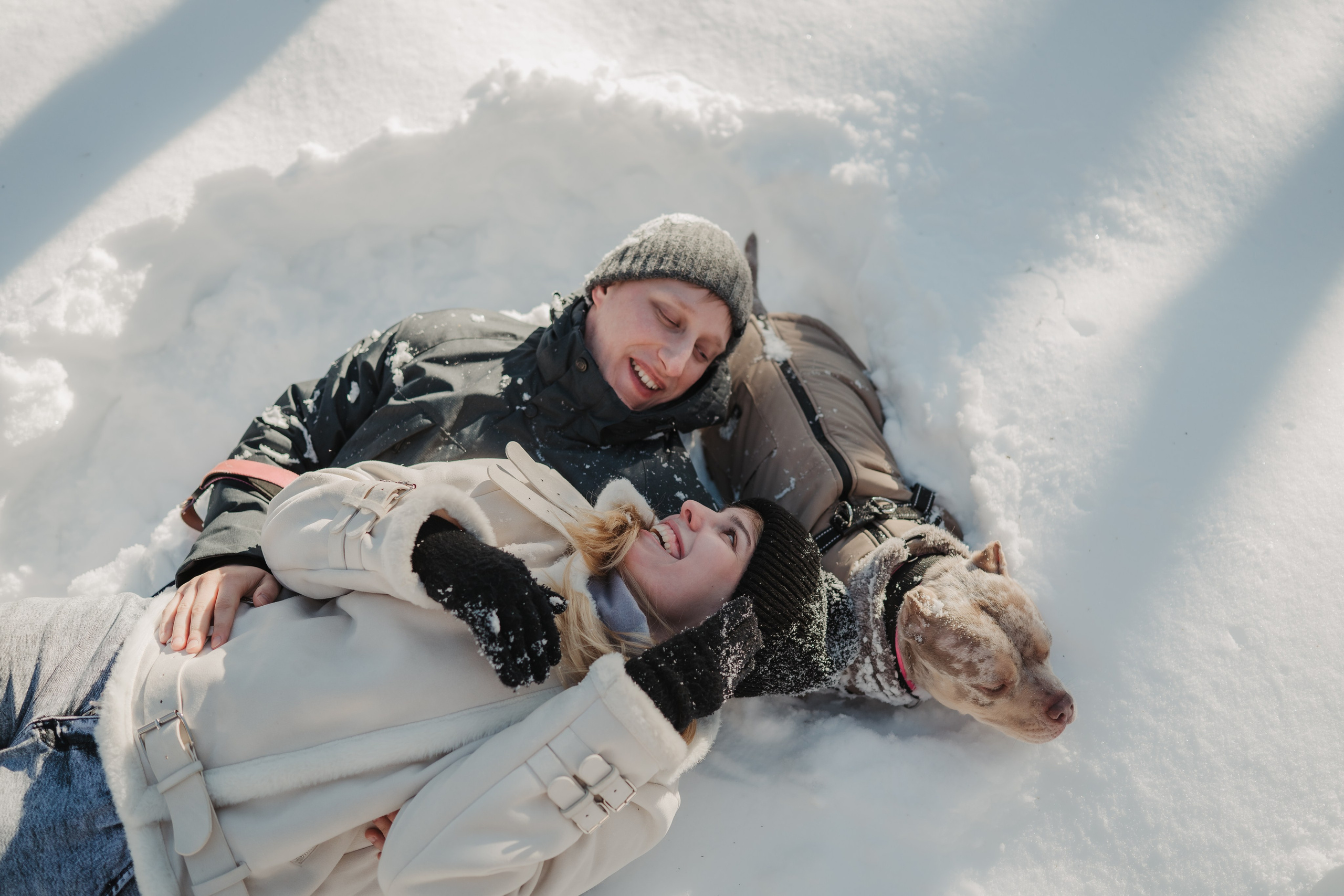Зимняя LOVE STORY Вики, Артёма и Булочки. Семейный Фотограф в Москве Ирина Хохлова