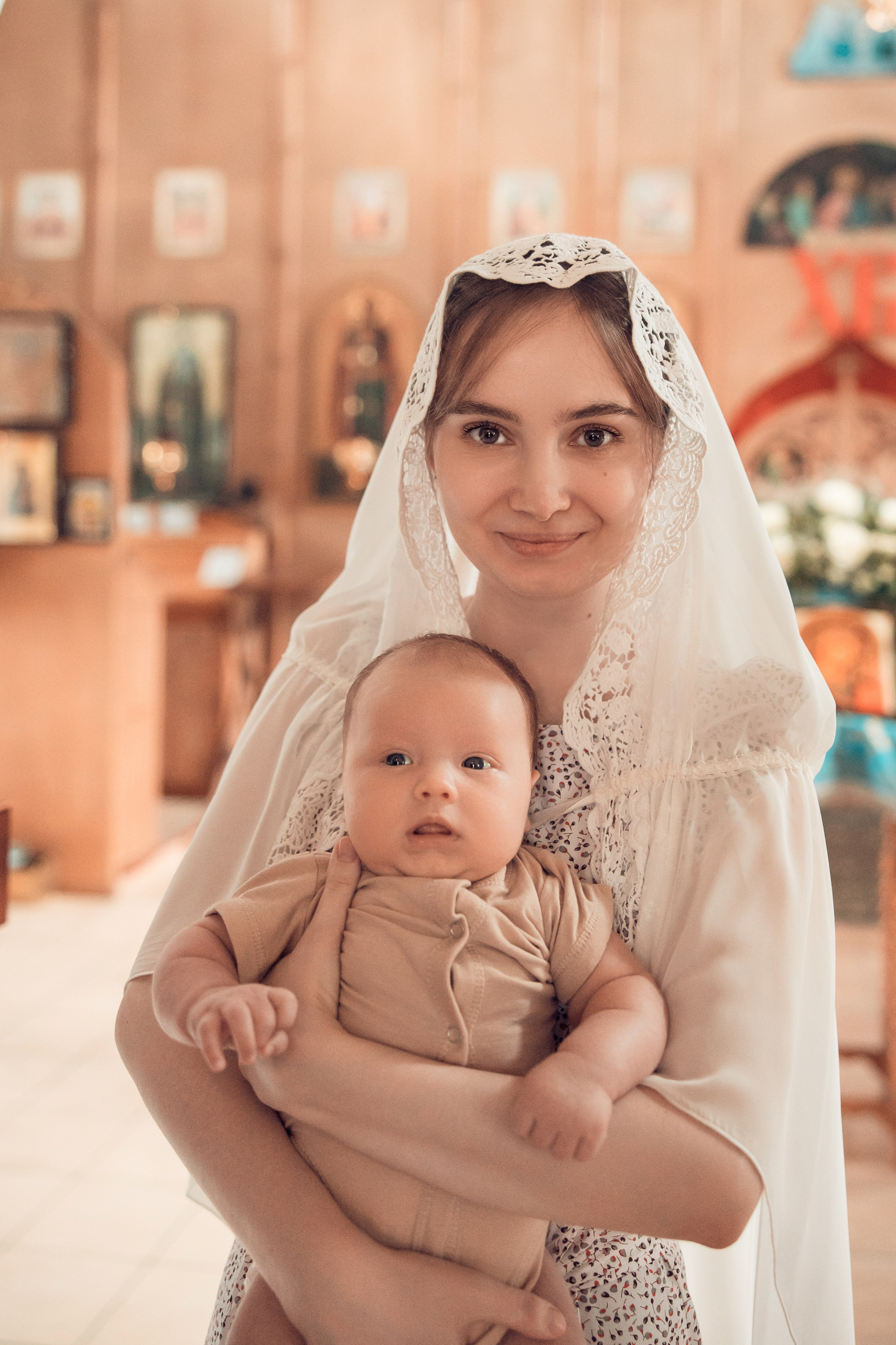 Таинство Крещения Анатолия. Церковь Троицы Живоначальной в Мурмино. Семейный фотограф в Рязани и Рязанской области