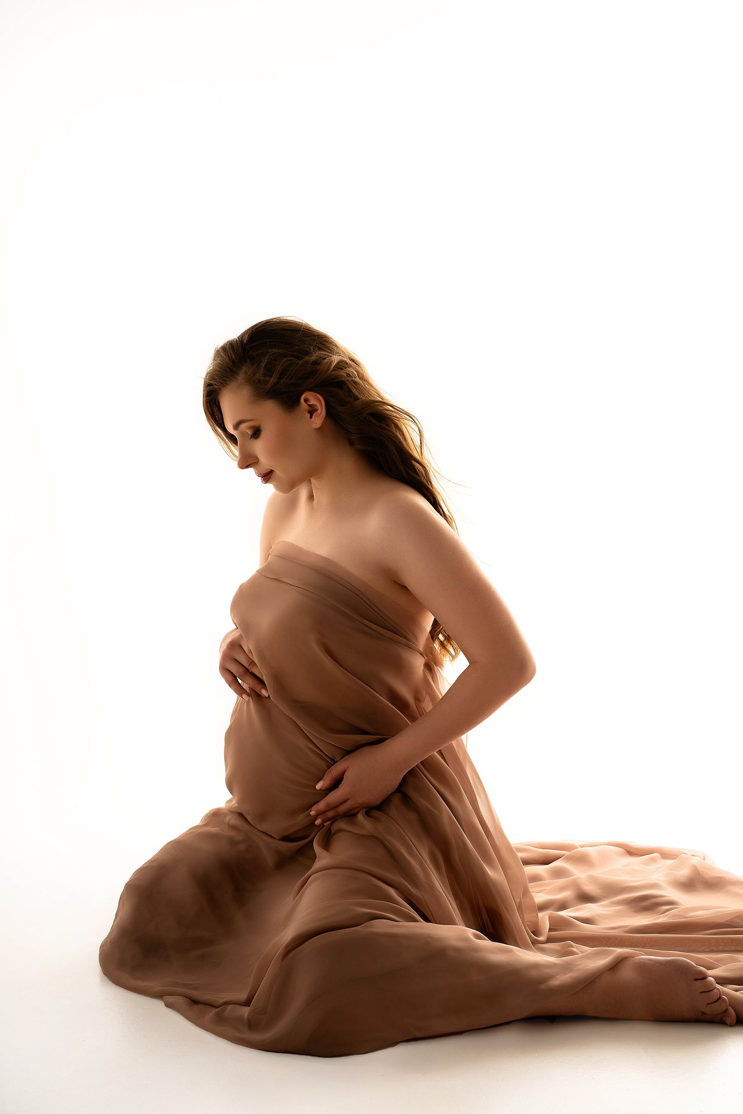 Ткани. Фотограф беременности в Омске Татьяна Медведева