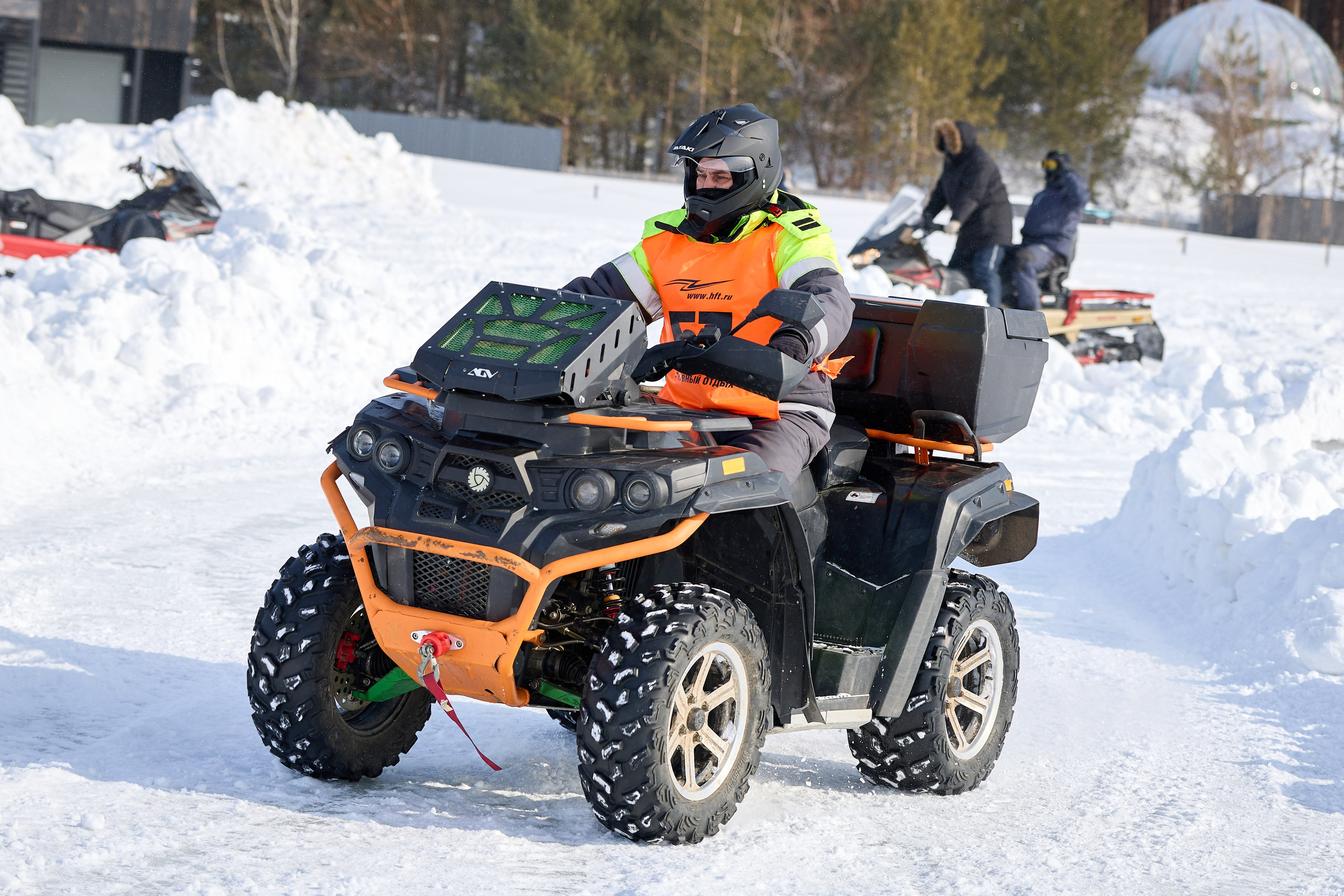 Топим Лёд — 2026. Соревнования на квадроциклах. Фотограф в Новосибирске Алена Скокова