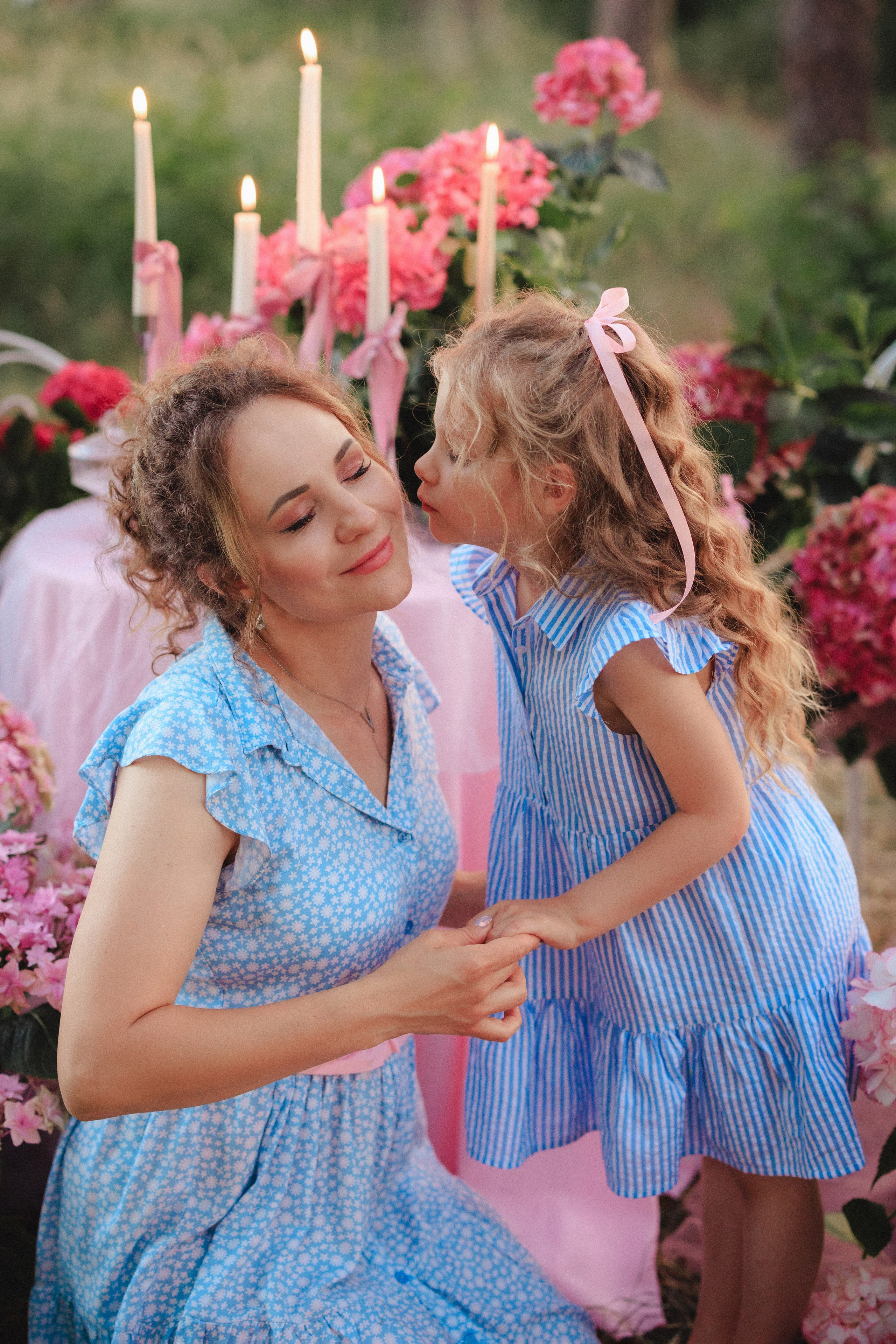 Цветочная фотосессия в лесу. Семейный и детский фотограф в Краснодаре Анна Трашкова