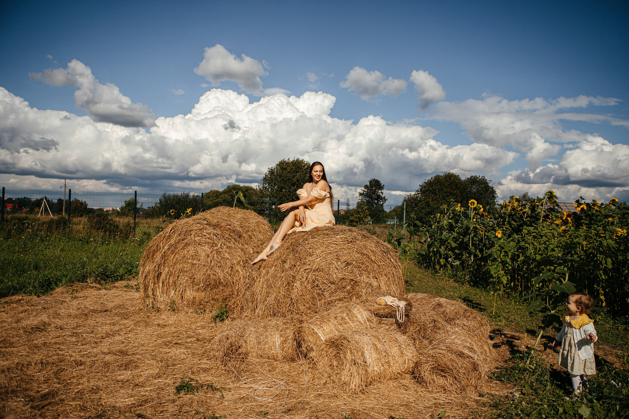 Семья в подсолнухах. Elena Sova — семейный и женский фотограф в Санкт-Петербурге