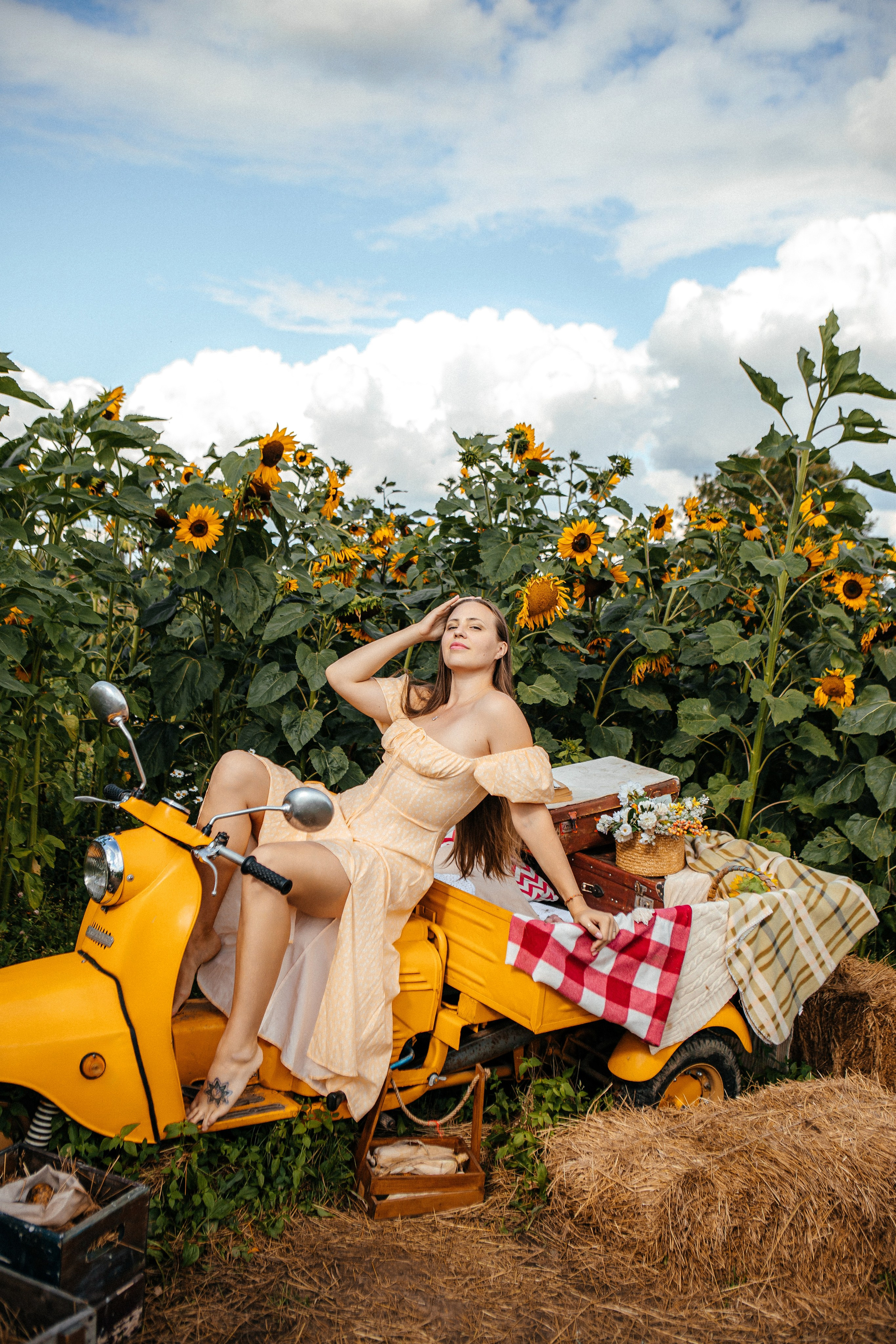 Семья в подсолнухах. Elena Sova — семейный и женский фотограф в Санкт-Петербурге