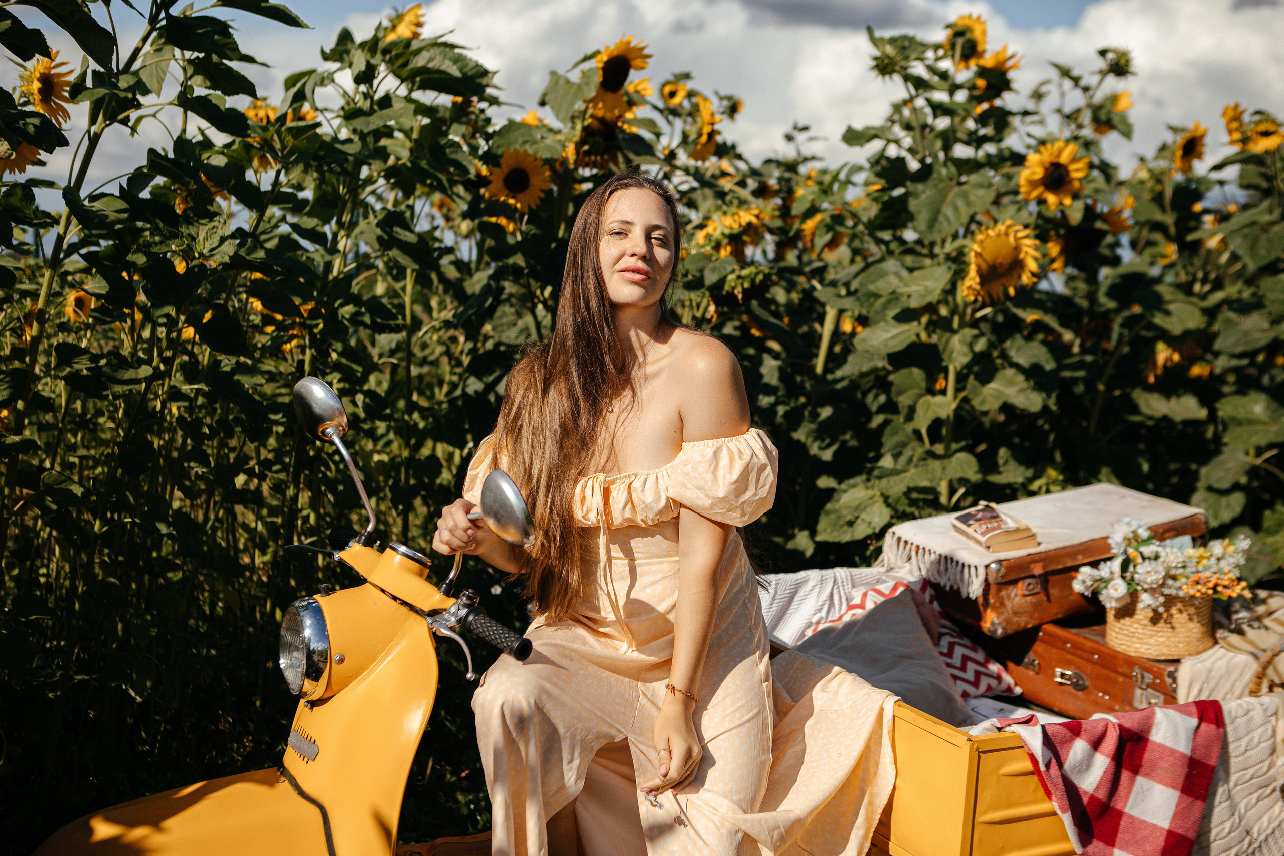 Семья в подсолнухах. Elena Sova — семейный и женский фотограф в Санкт-Петербурге