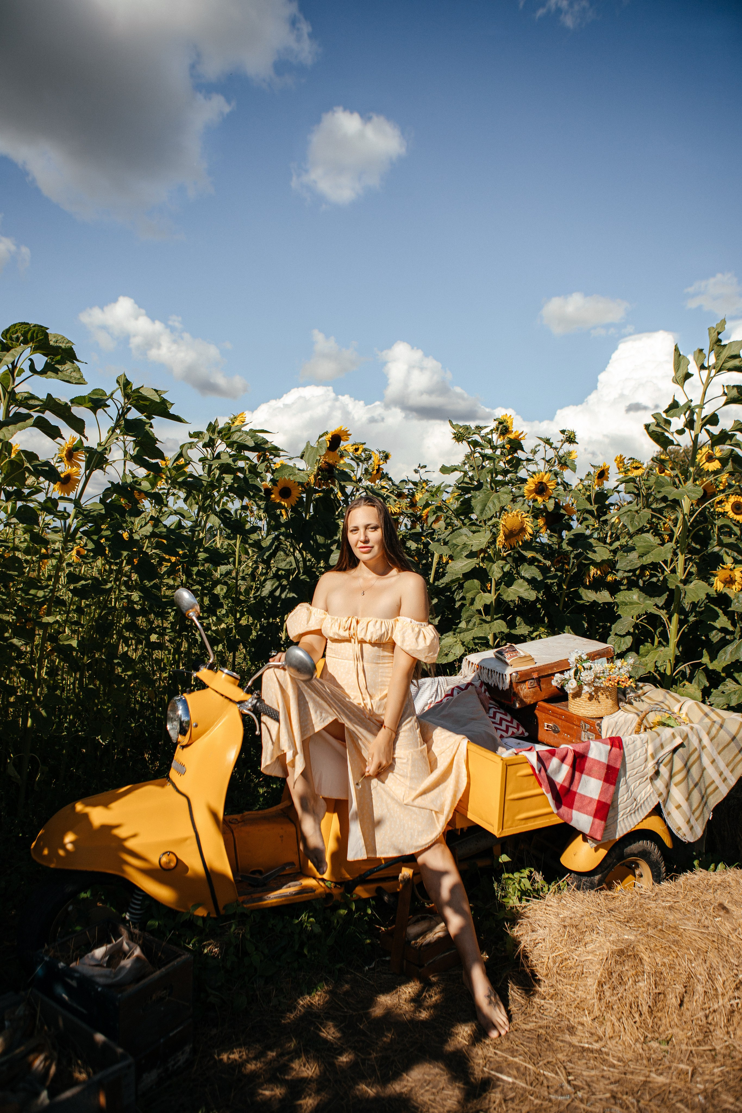 Семья в подсолнухах. Elena Sova — семейный и женский фотограф в Санкт-Петербурге