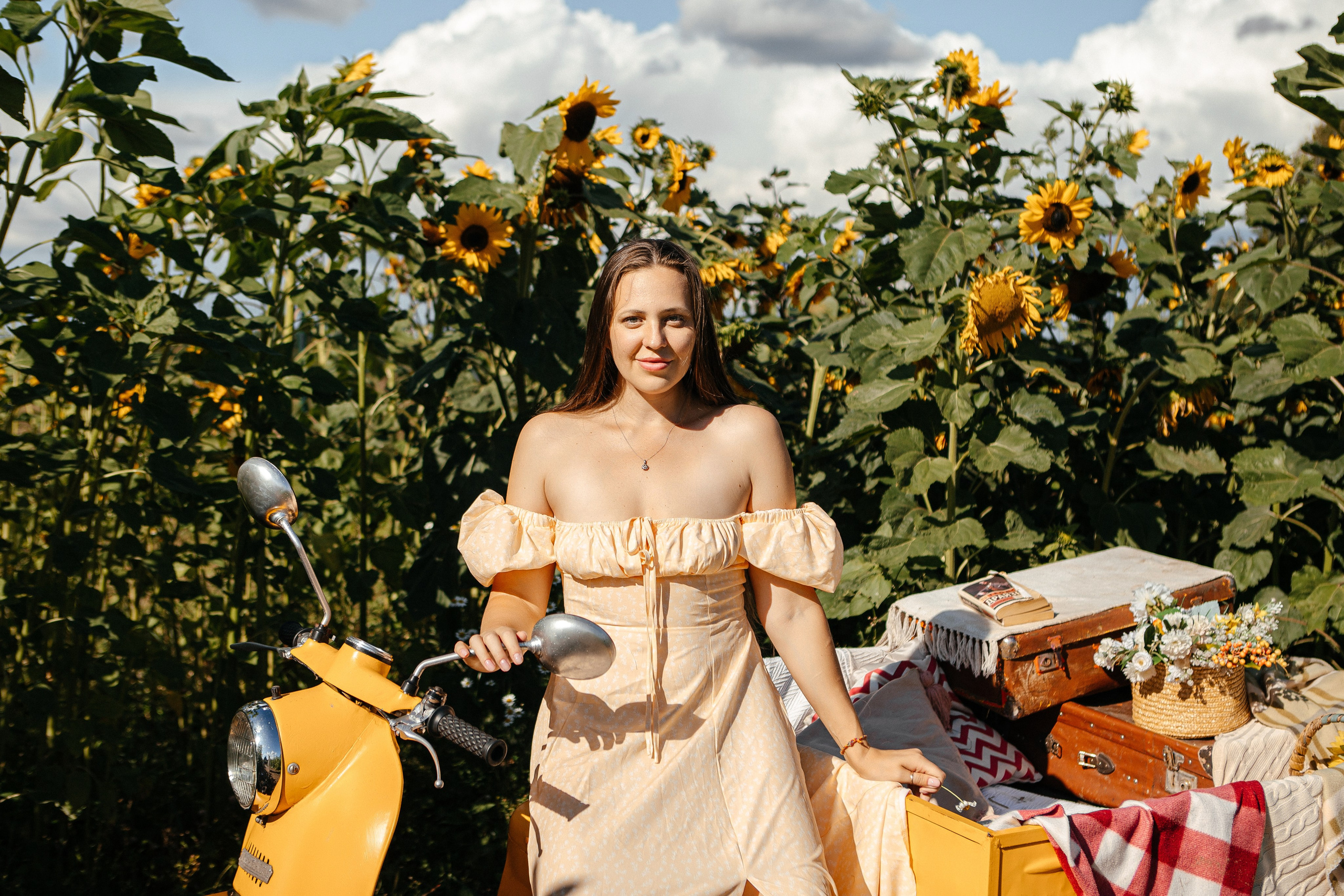 Семья в подсолнухах. Elena Sova — семейный и женский фотограф в Санкт-Петербурге