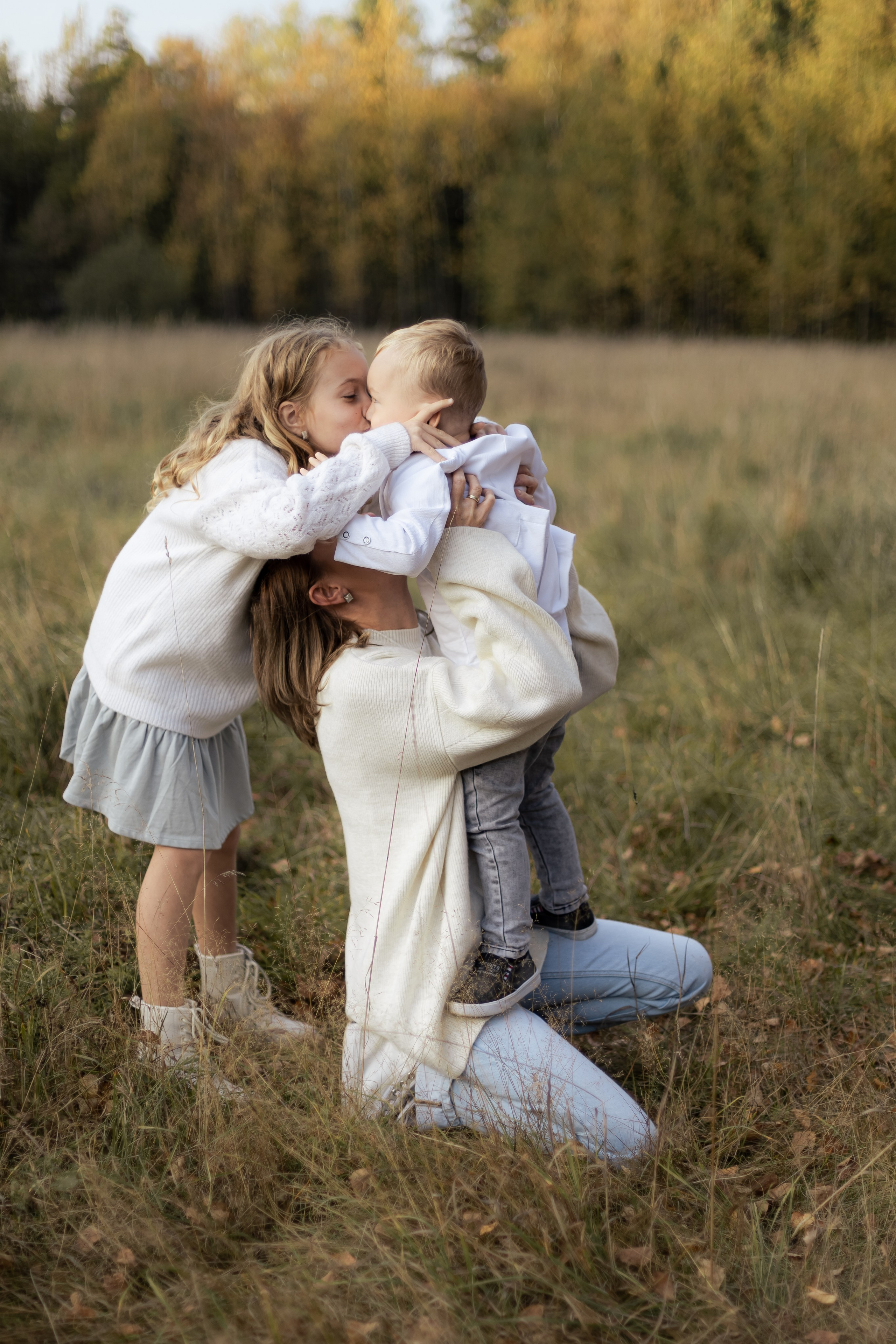 Яна, Тася и Аким. Пирогова Полина, семейный и детский фотограф Москва, Видное