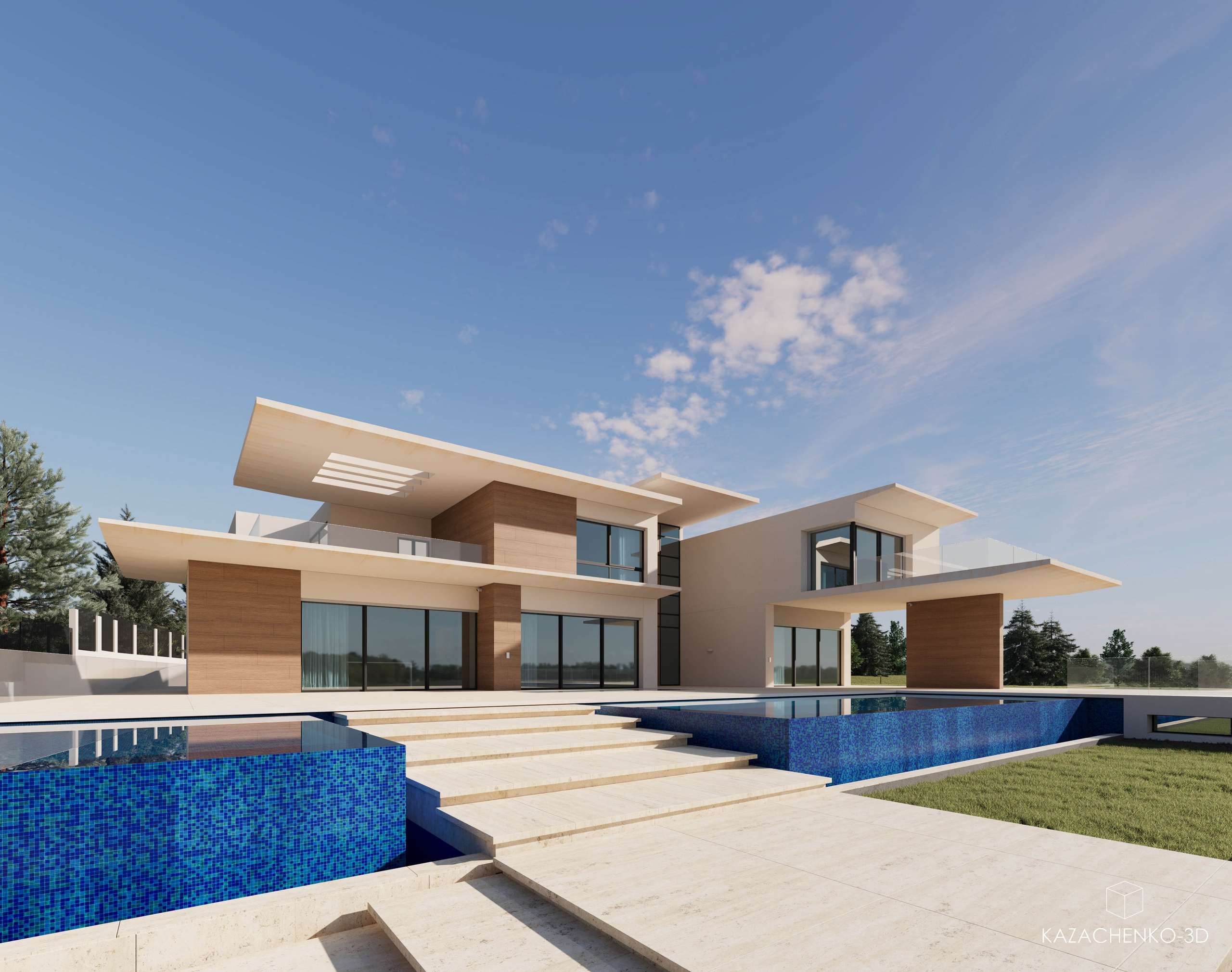 Визуализация экстерьера — Villa Air. 3D-визуализатор Роман Казаченко
