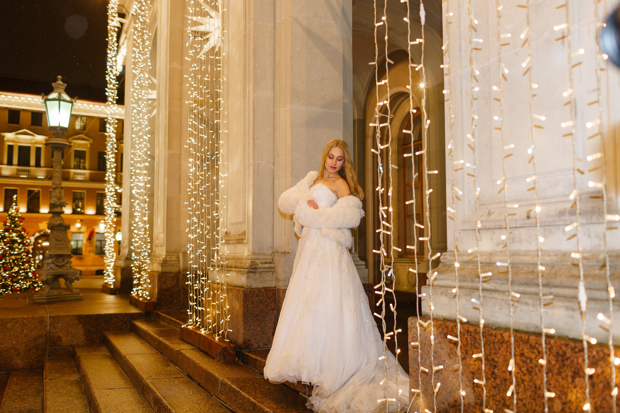 Прогулка по Новогоднему ночному Санкт- Петербургу. Свадебный и семейный фотограф Спб Бошман Ирина