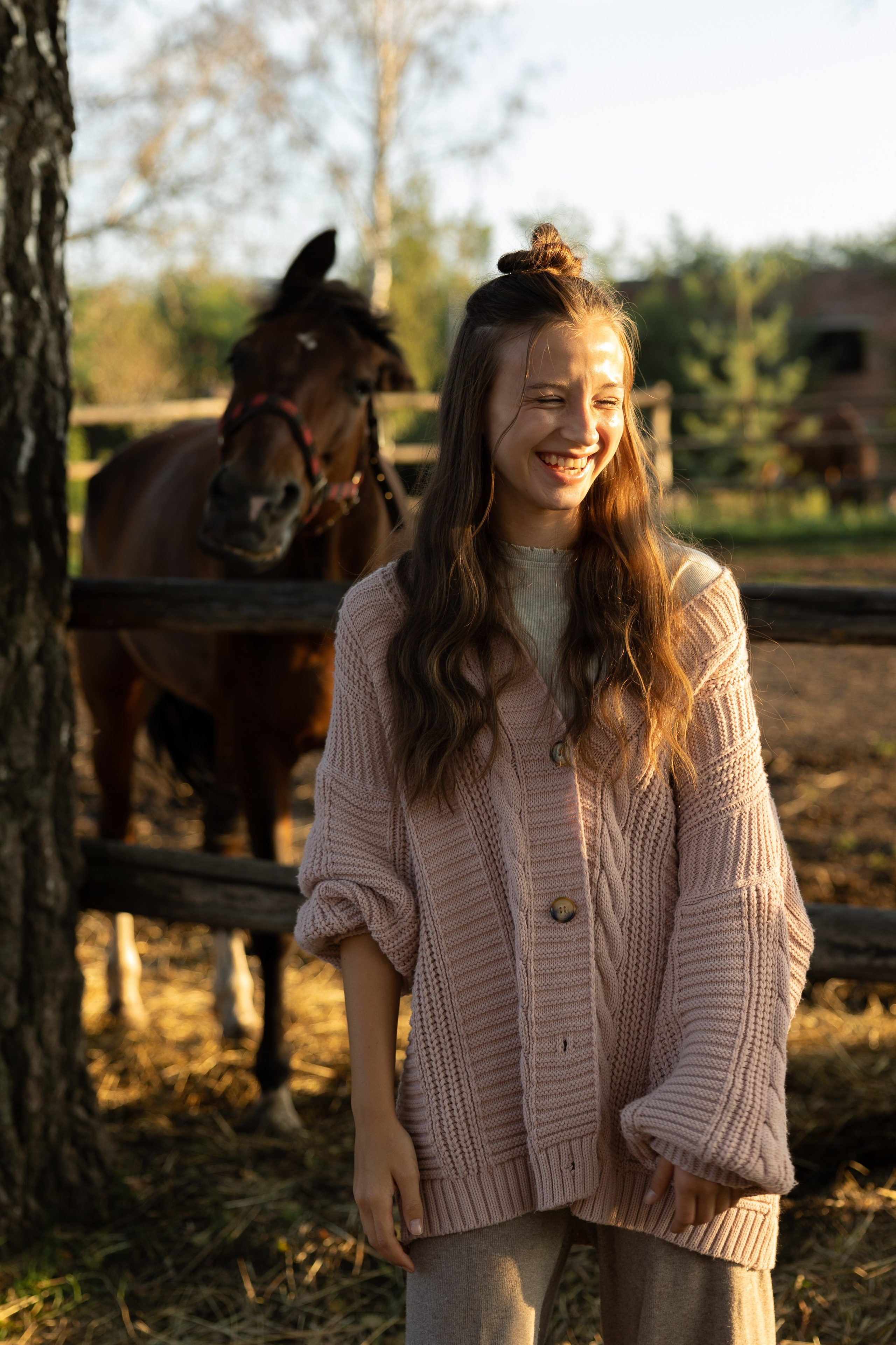 Прогулка на конюшне. Семейный и женский фотограф, стильный репортаж в г. Новосибирск
