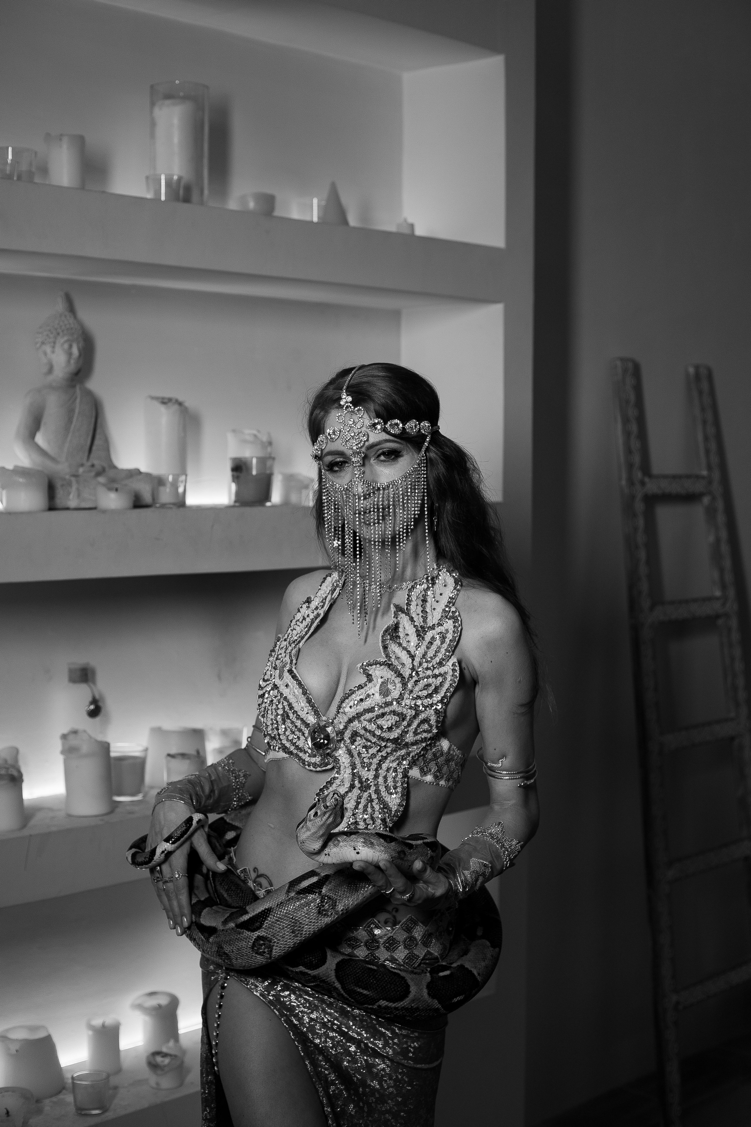 Фотосессия с змеей в восточном стиле в фотостудии. Фотограф в Санкт-Петербурге, Анна Скворцова