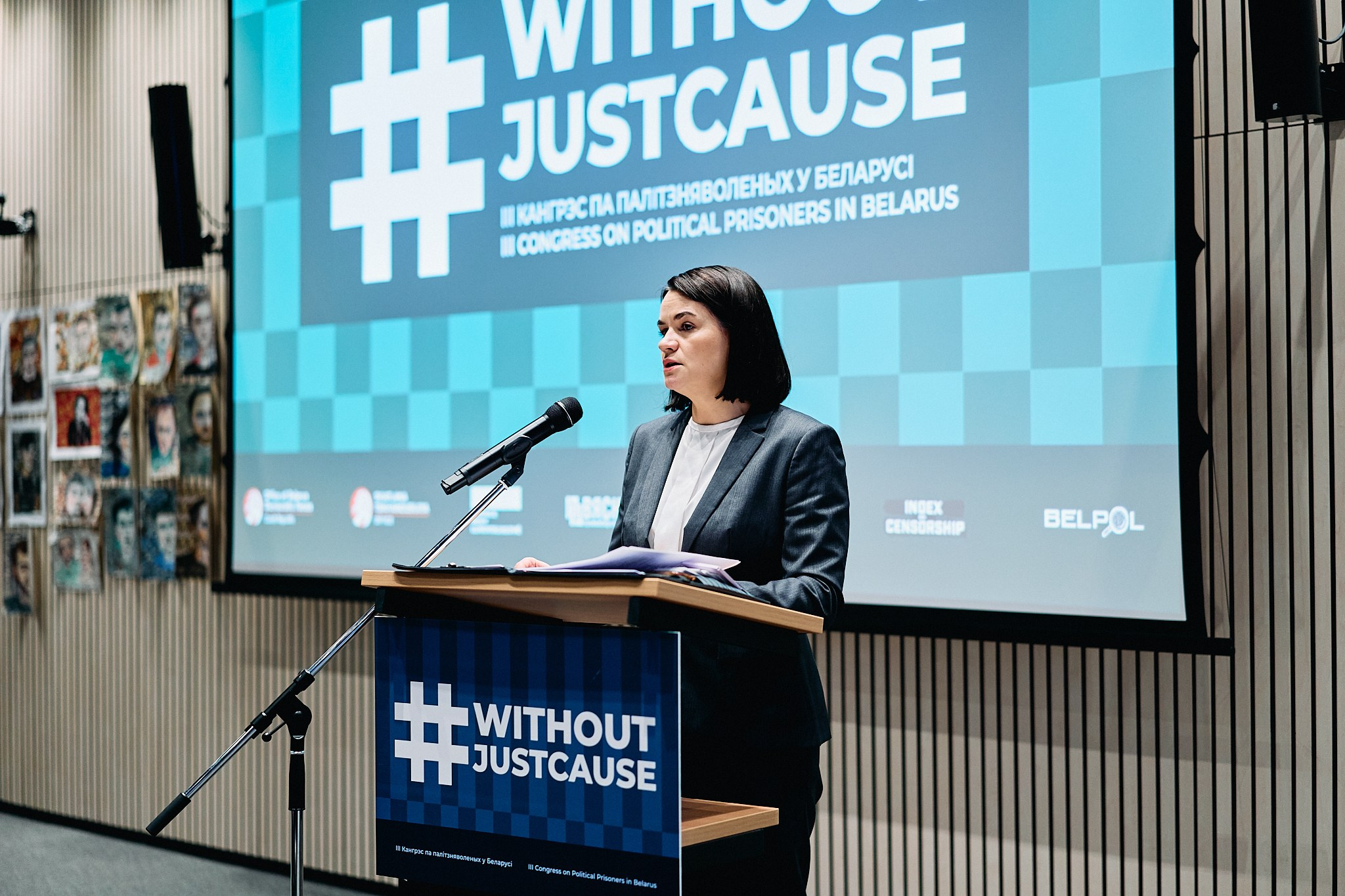 3rd Congress on Political Prisoners in Belarus. Photographer in Vilnius