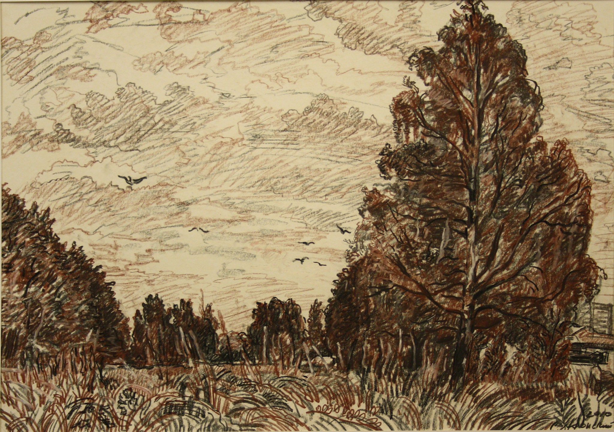 Сергей Афонский, серия "Тушино. Облачный день" 50х70 см, б.см.т., , 2011 г., 65 000 руб.