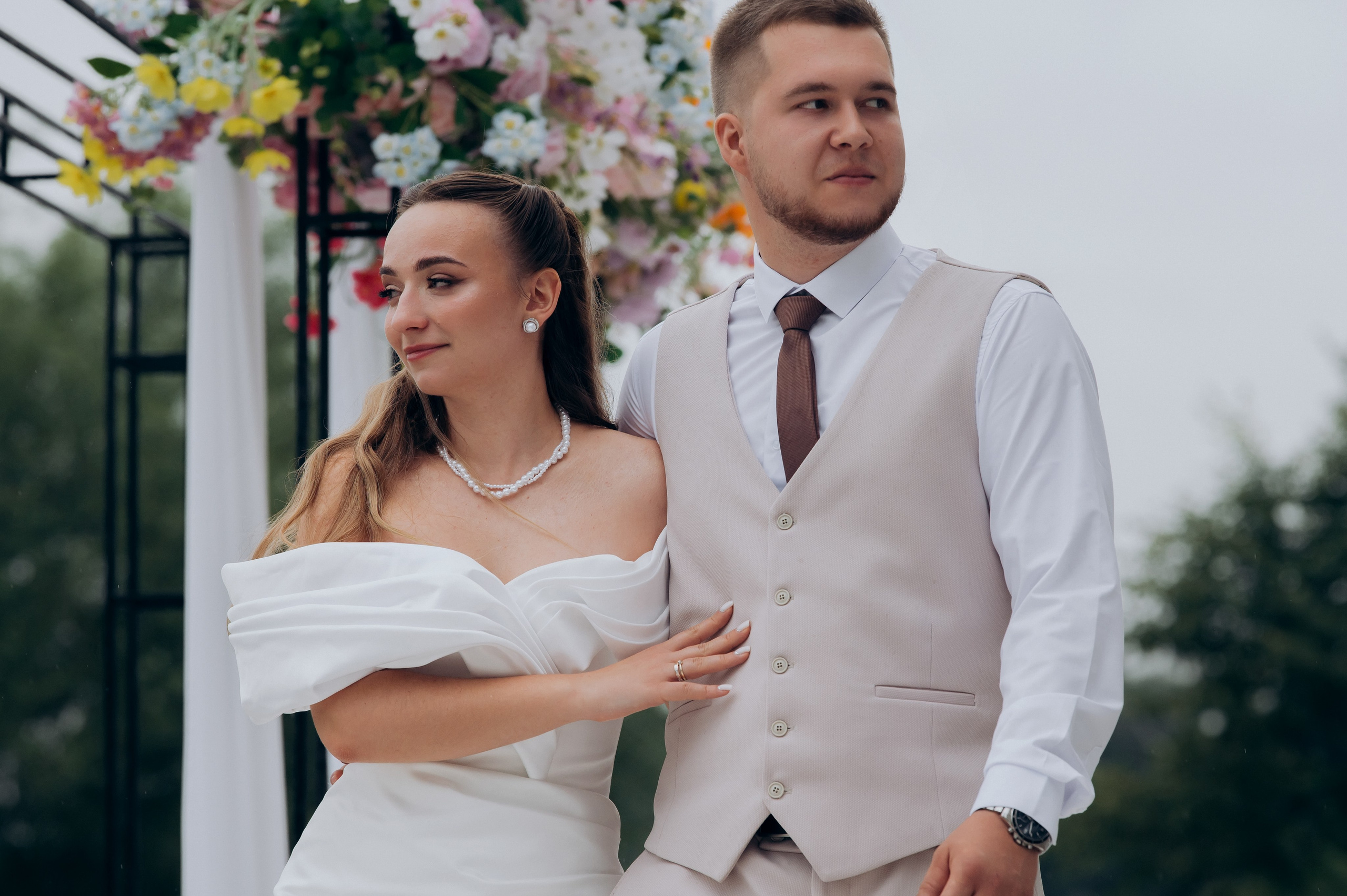 Дождь, Гребнево, любовь. Свадебный и семейный фотограф Виктория Носачёва. Щелково, Москва и МО