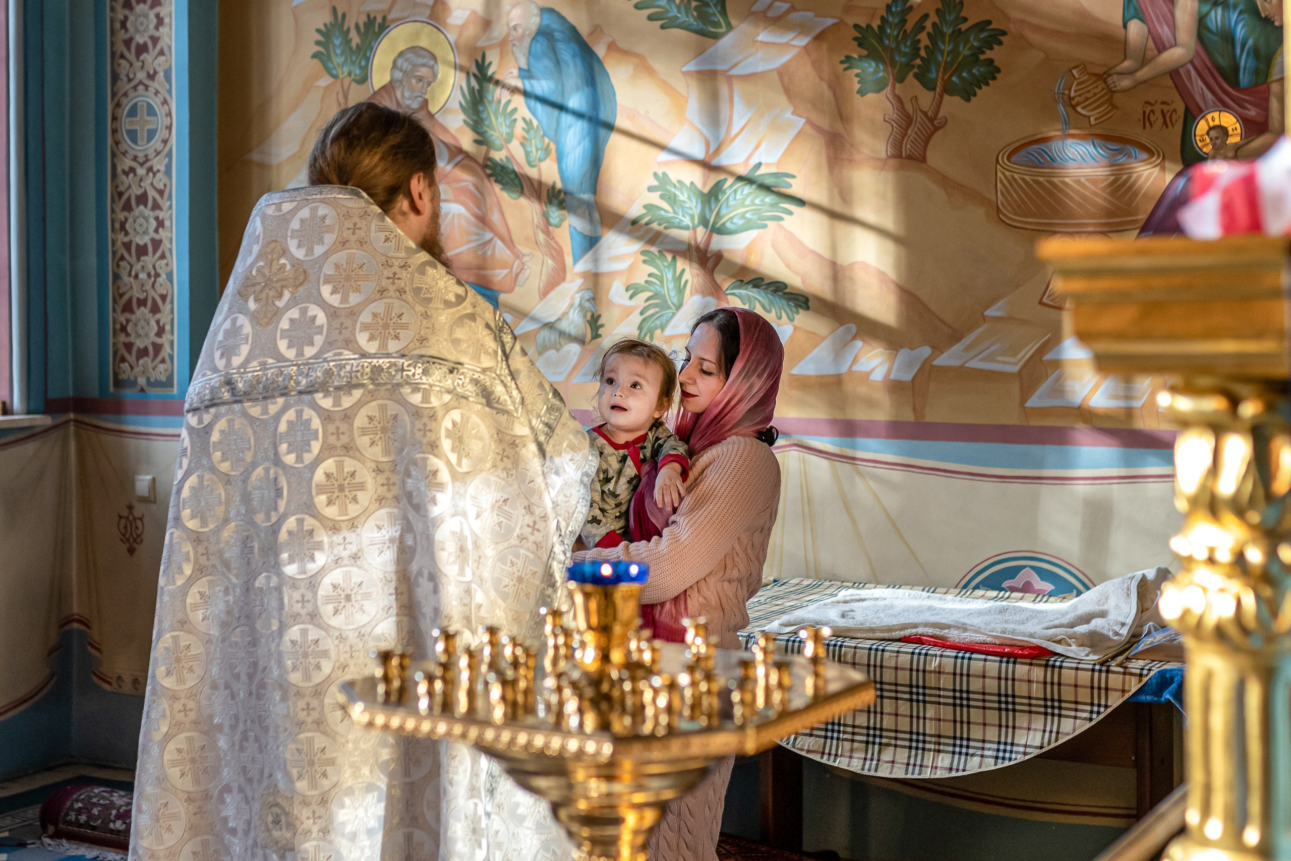 Крещение Розы. Фотограф Андрей Зикеев, фотостудия AzArt Studio в Москве