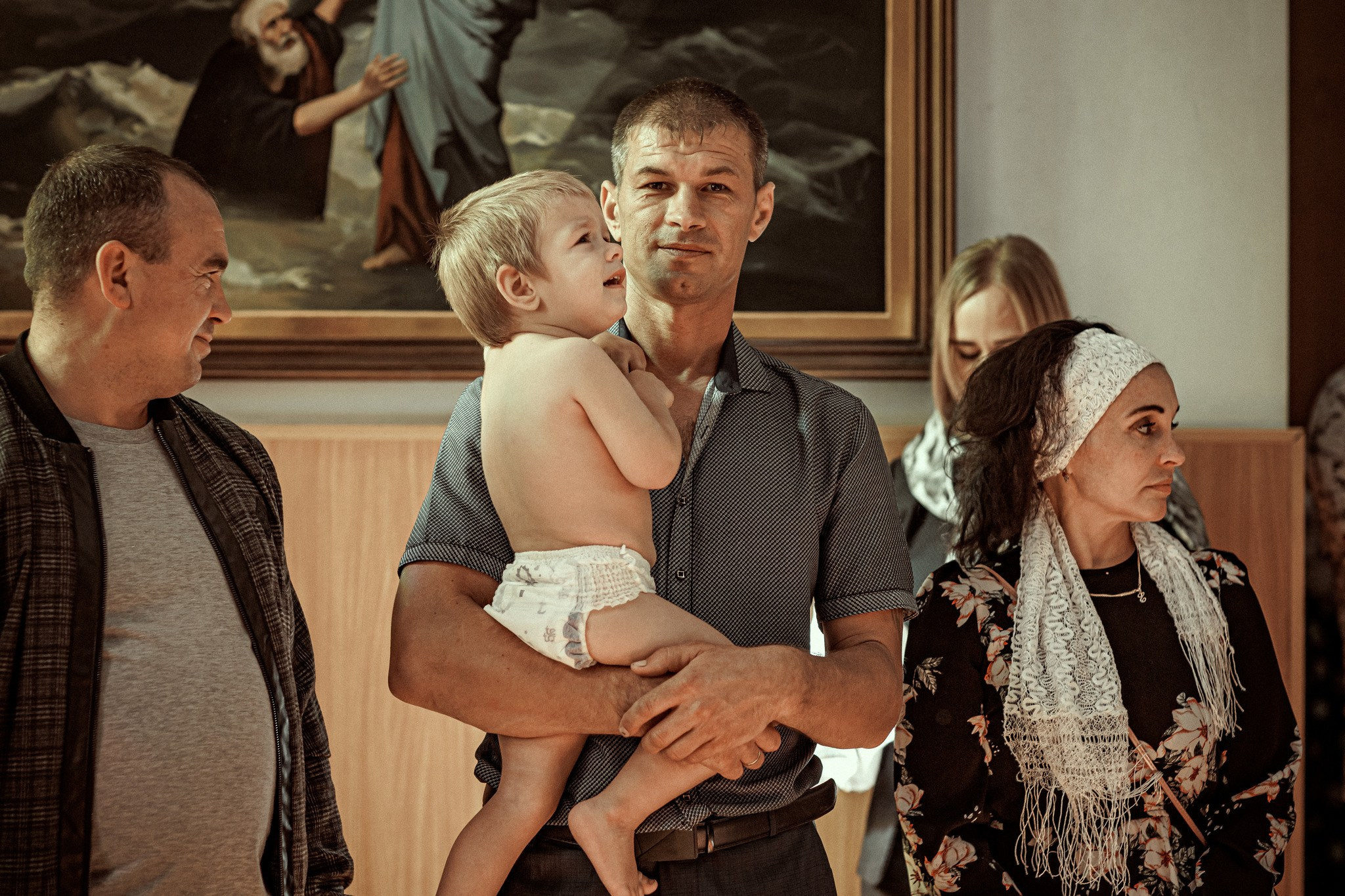 Таинство Крещения Егора. Храм п.Ахтырского. Детский семейный фотограф в Абинске