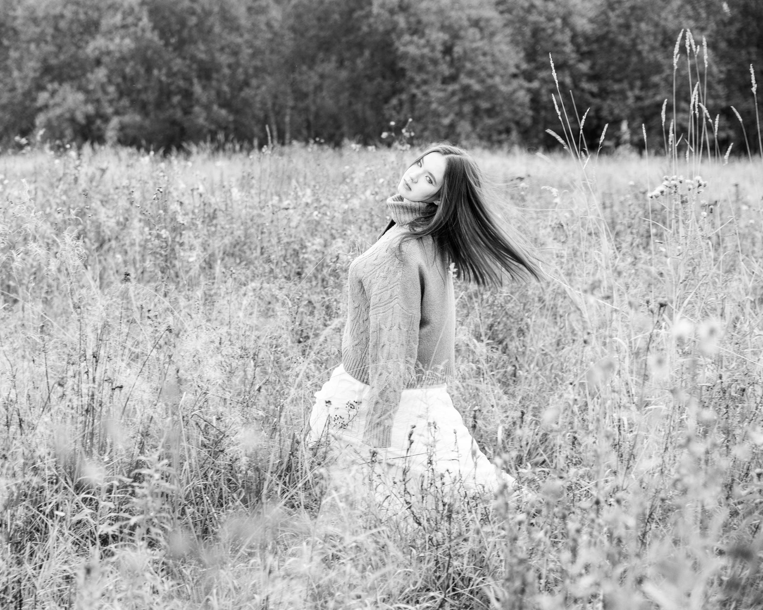 Прогулка в поле осенью. Фотограф в Санкт-Петербурге Вагнер Юлия