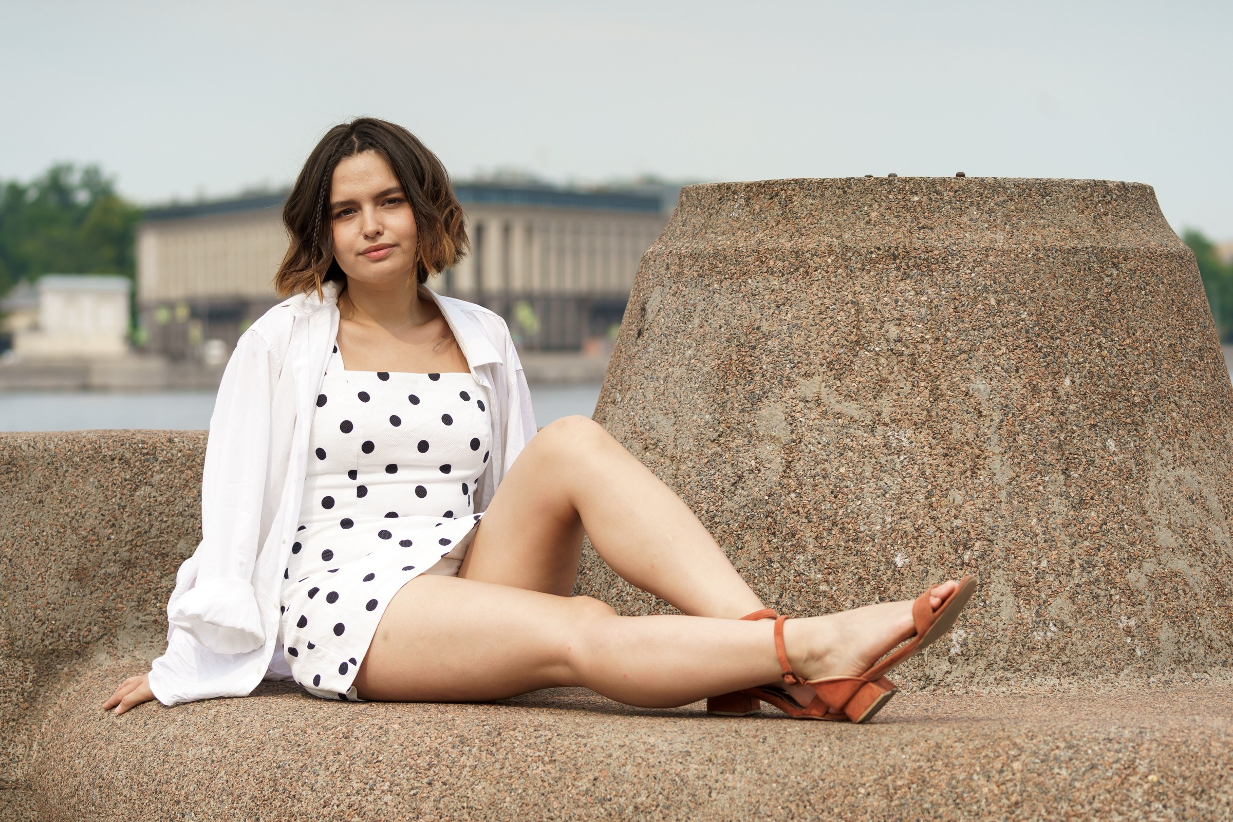 Катя. Свердловская набережная. Портретный фотограф в Санкт-Петербурге Александр Быстрицкий