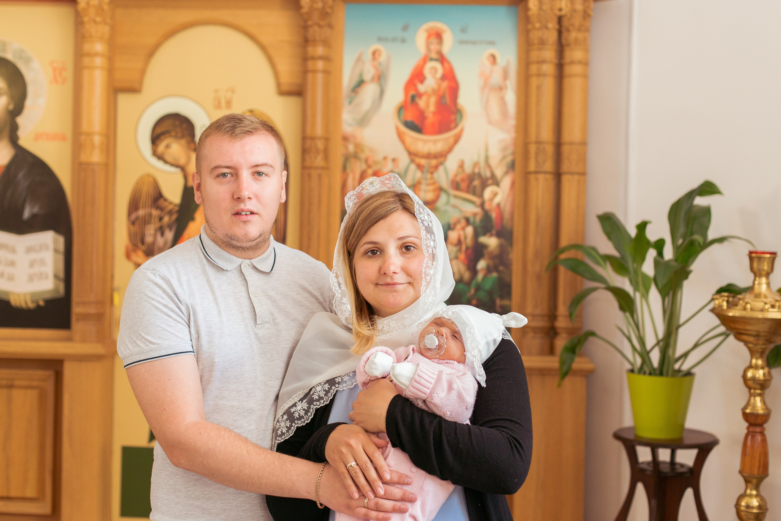 Крещение Ульяны. Успенская церковь. Фотограф новорожденных и детский в Сергиевом Посаде Кругликова Юлия