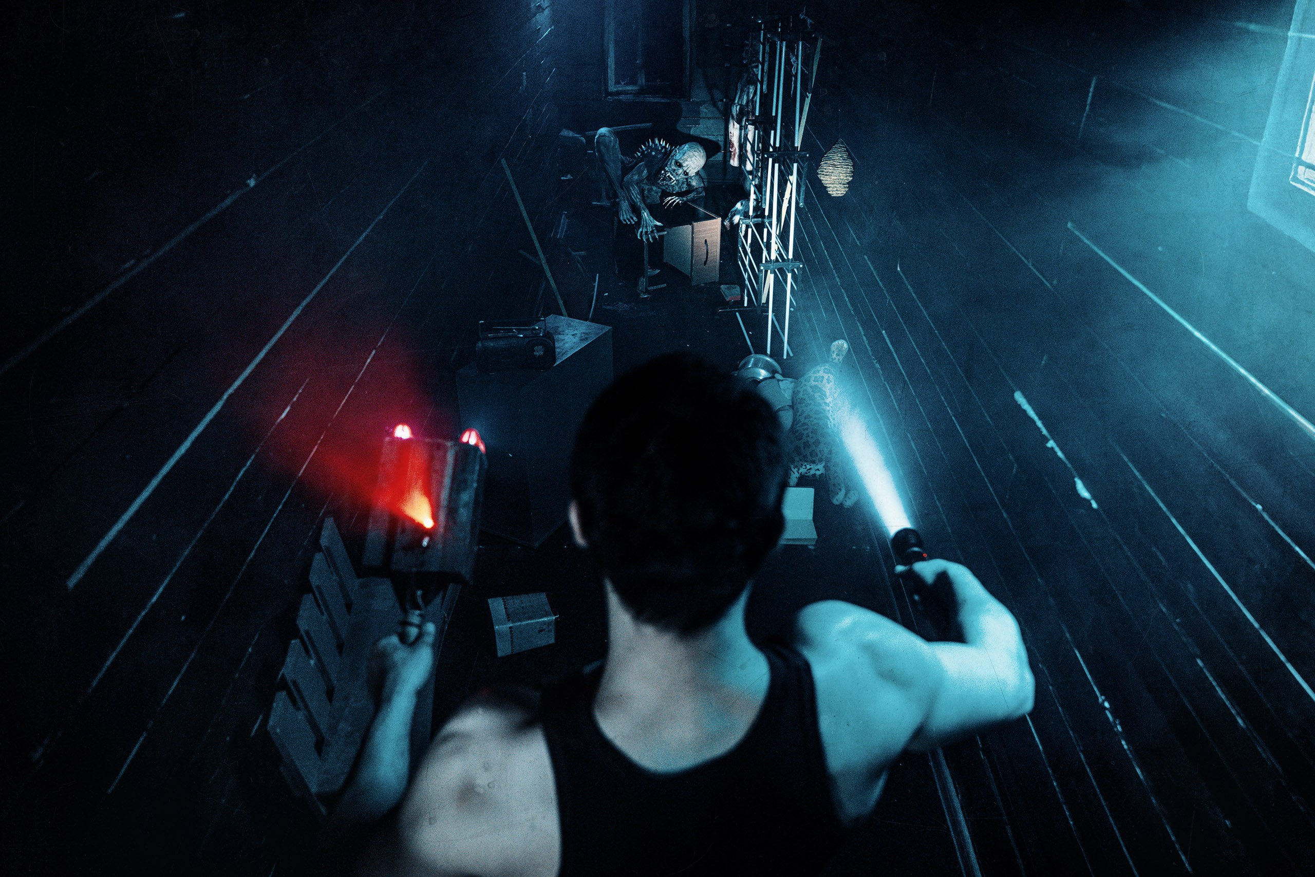 Фотосъёмка для хоррор и экшен квеста. Рекламный фотограф в Москве Алексей Тверяков