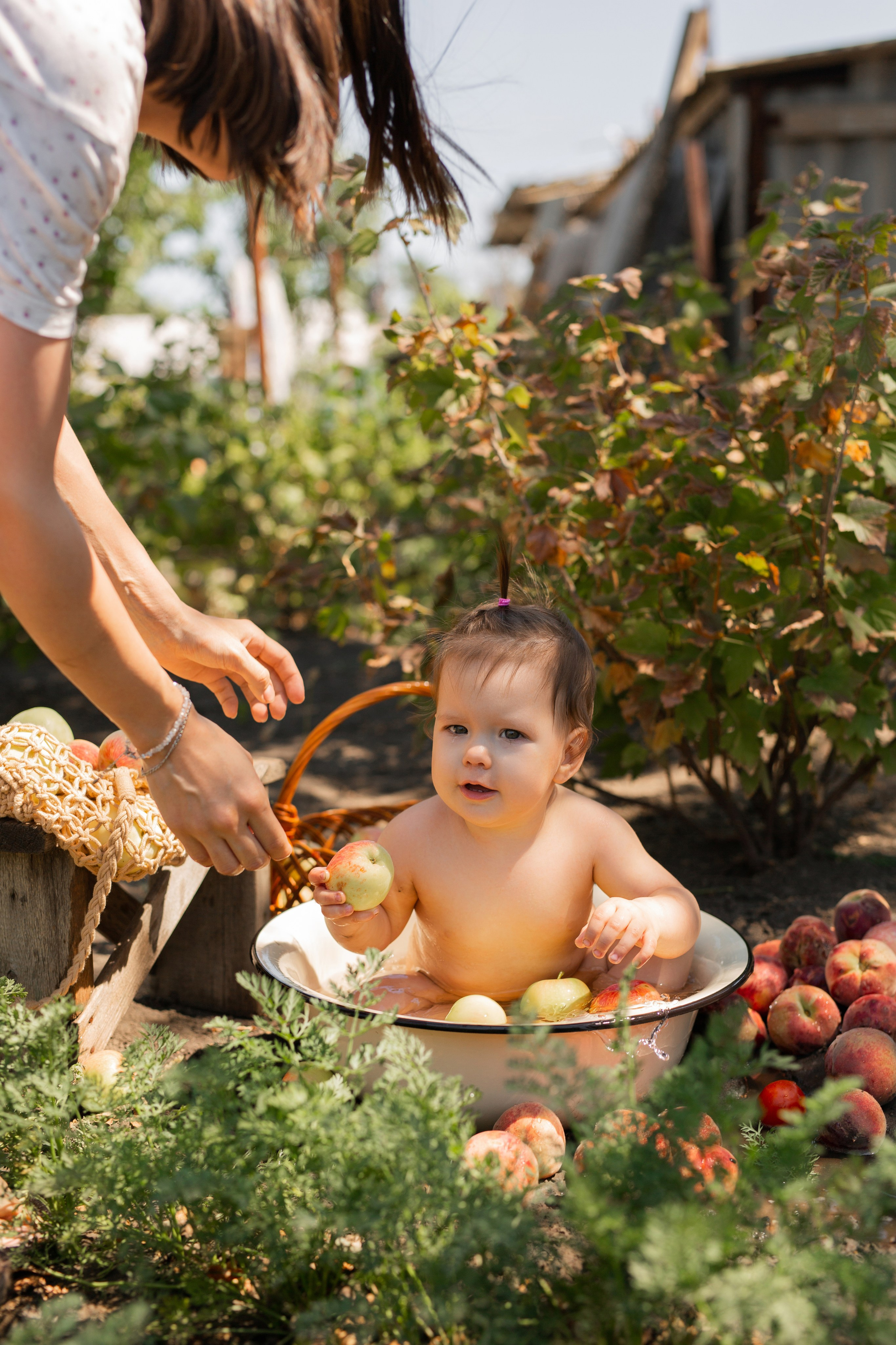 В огороде у бабушки. Семейный фотограф в Каневской Епифанова Ольга