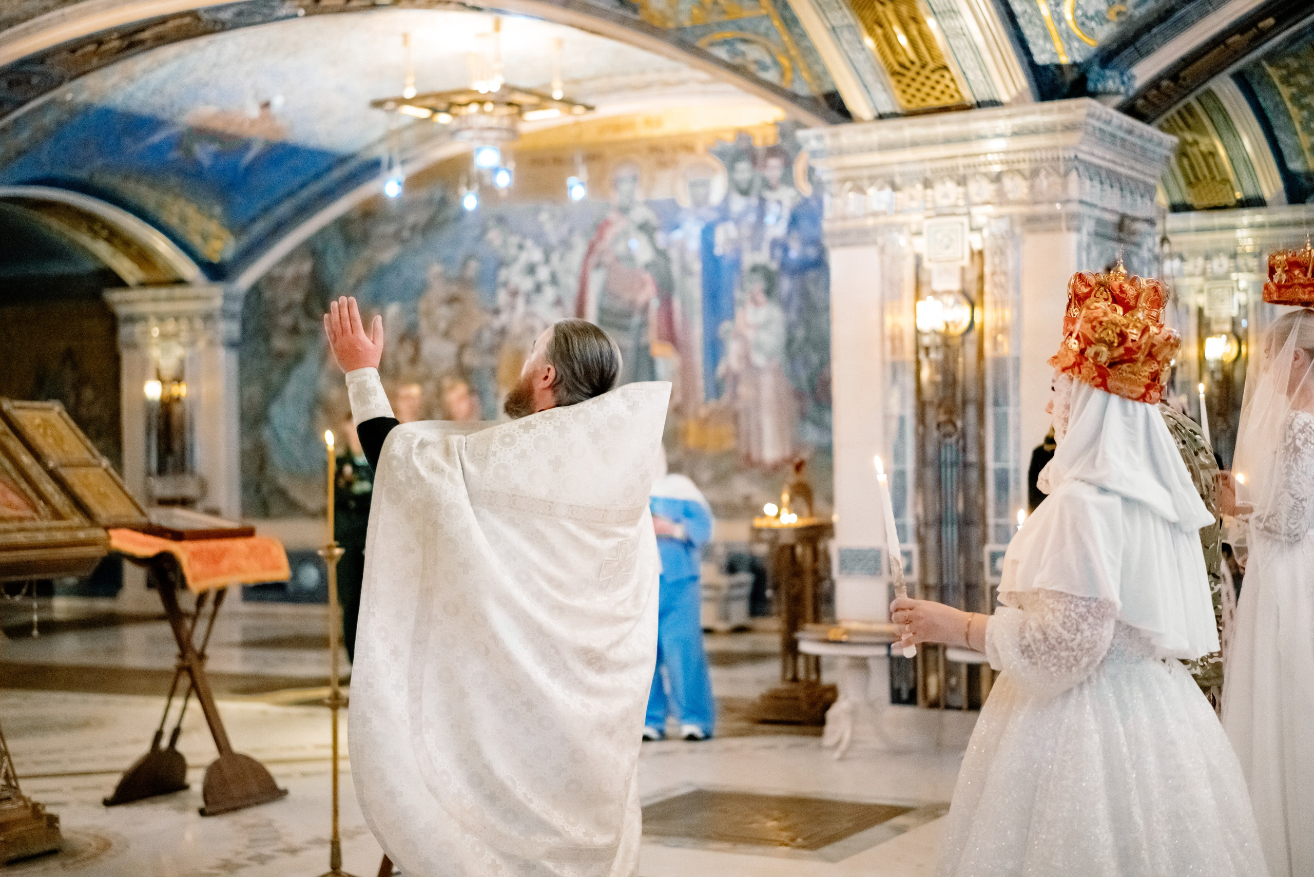 Венчание в Главном храме вооруженных сил (Патриот). Семейный фотограф Одинцово Москва Наталия Черенкова