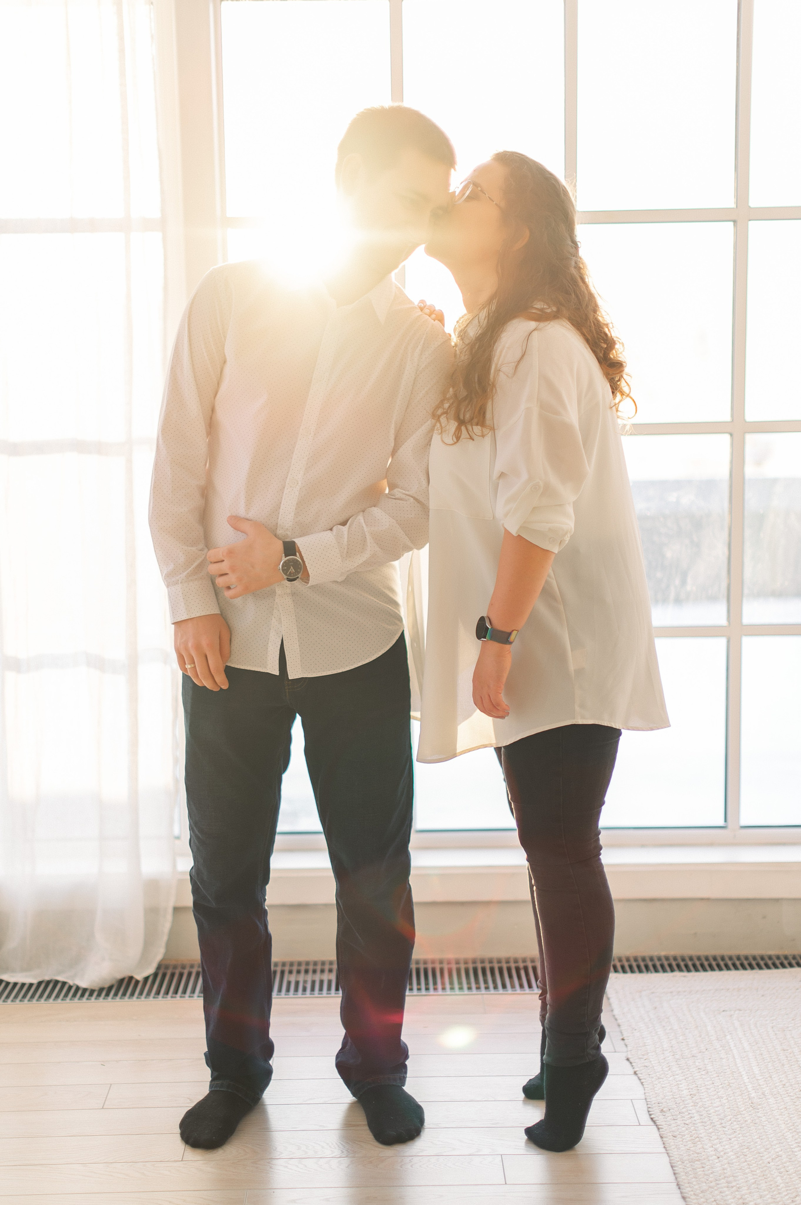 Семейная новогодняя фотосессия в студии. Семейный и свадебный фотограф в Санкт-Петербурге Гришин Юрий