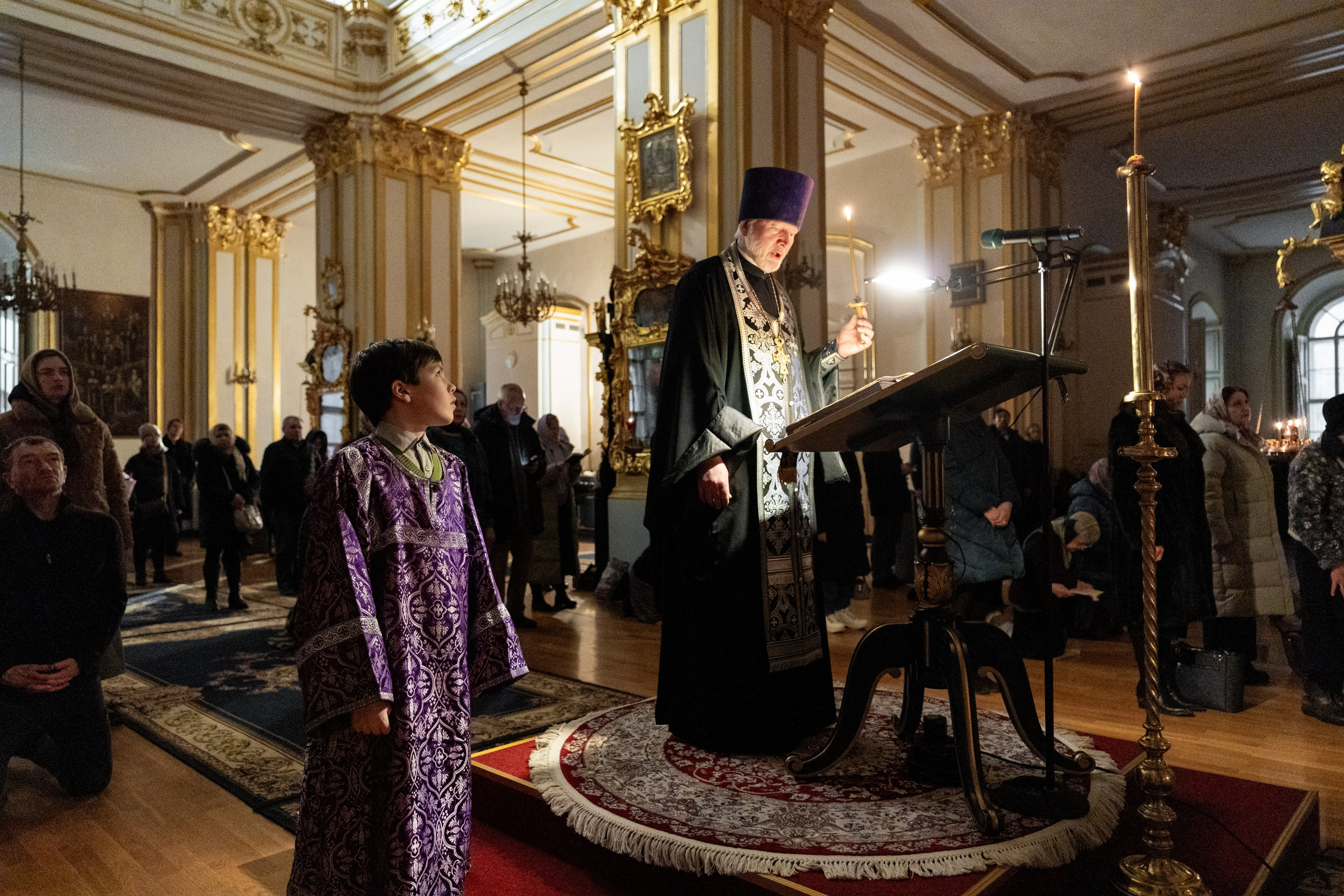 Великое повечерие с чтением Великого покаянного канона преп. Андрея Критского. НИКОЛО-БОГОЯВЛЕНСКИЙ МОРСКОЙ СОБОР