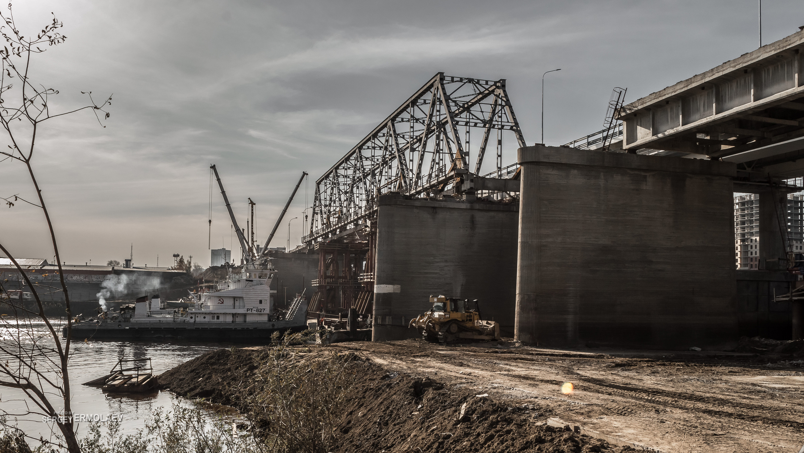 Демонтаж Совмещённого моста