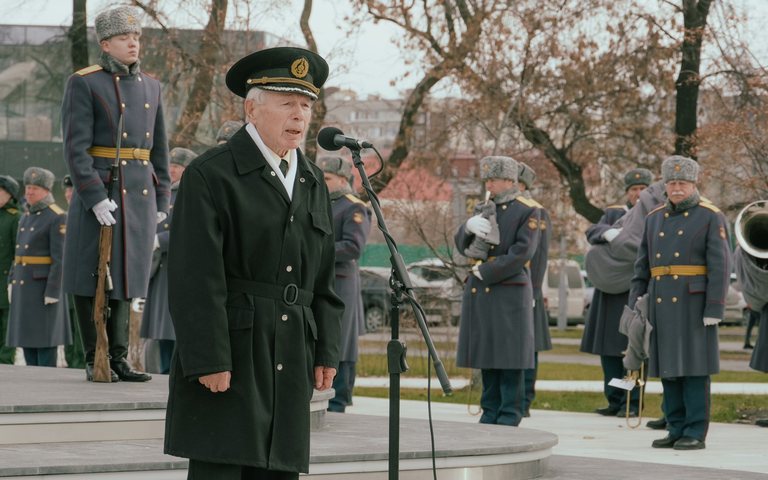 Открытие стелы «Город трудовой доблести» в Тюмени
