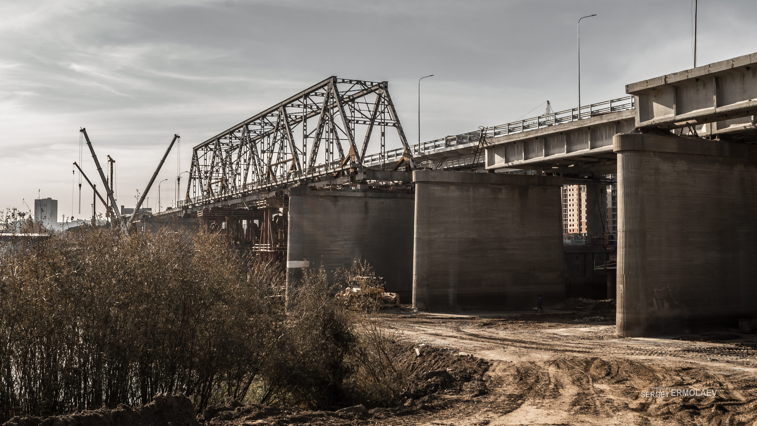 Демонтаж Совмещённого моста