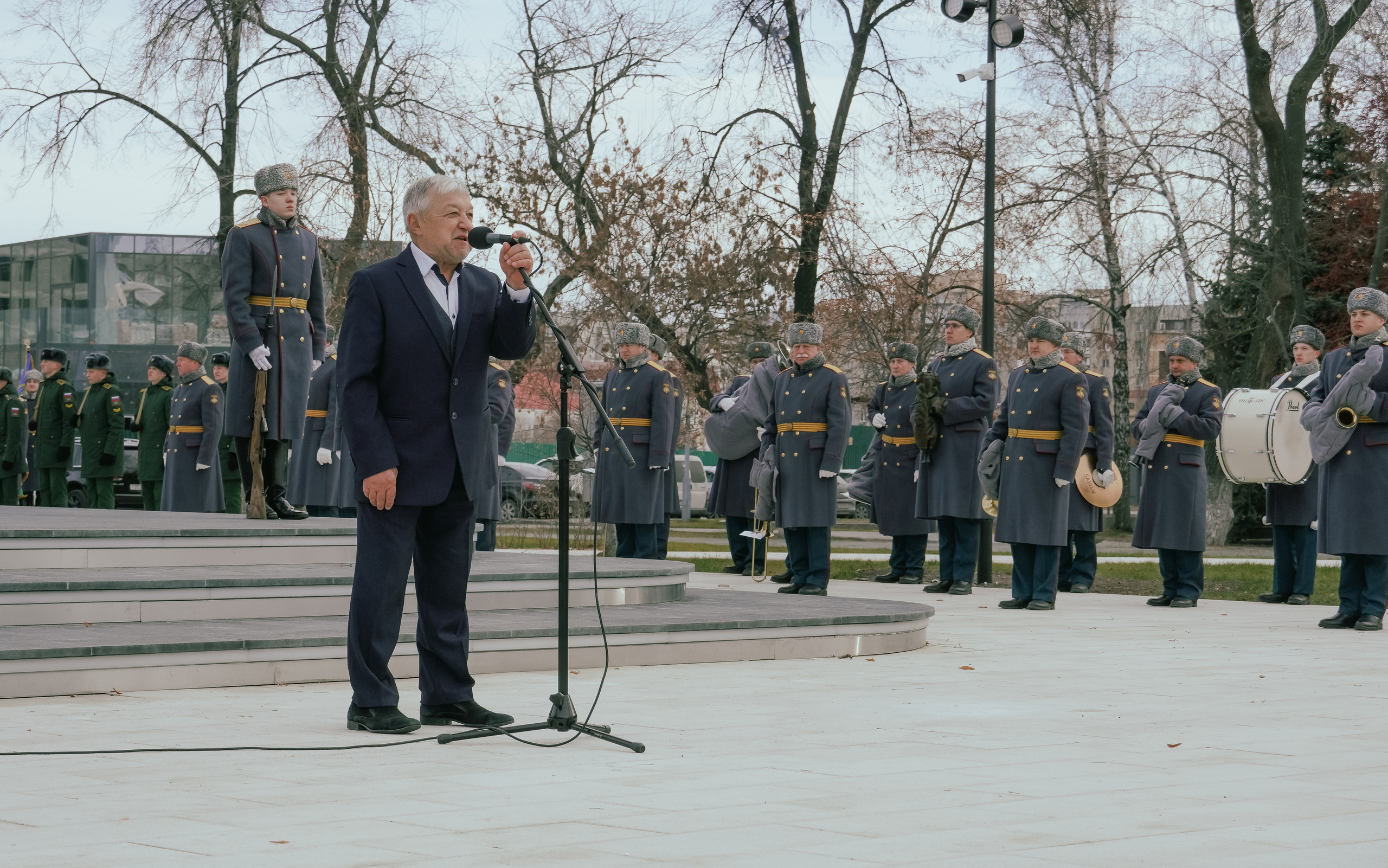 Открытие стелы «Город трудовой доблести» в Тюмени