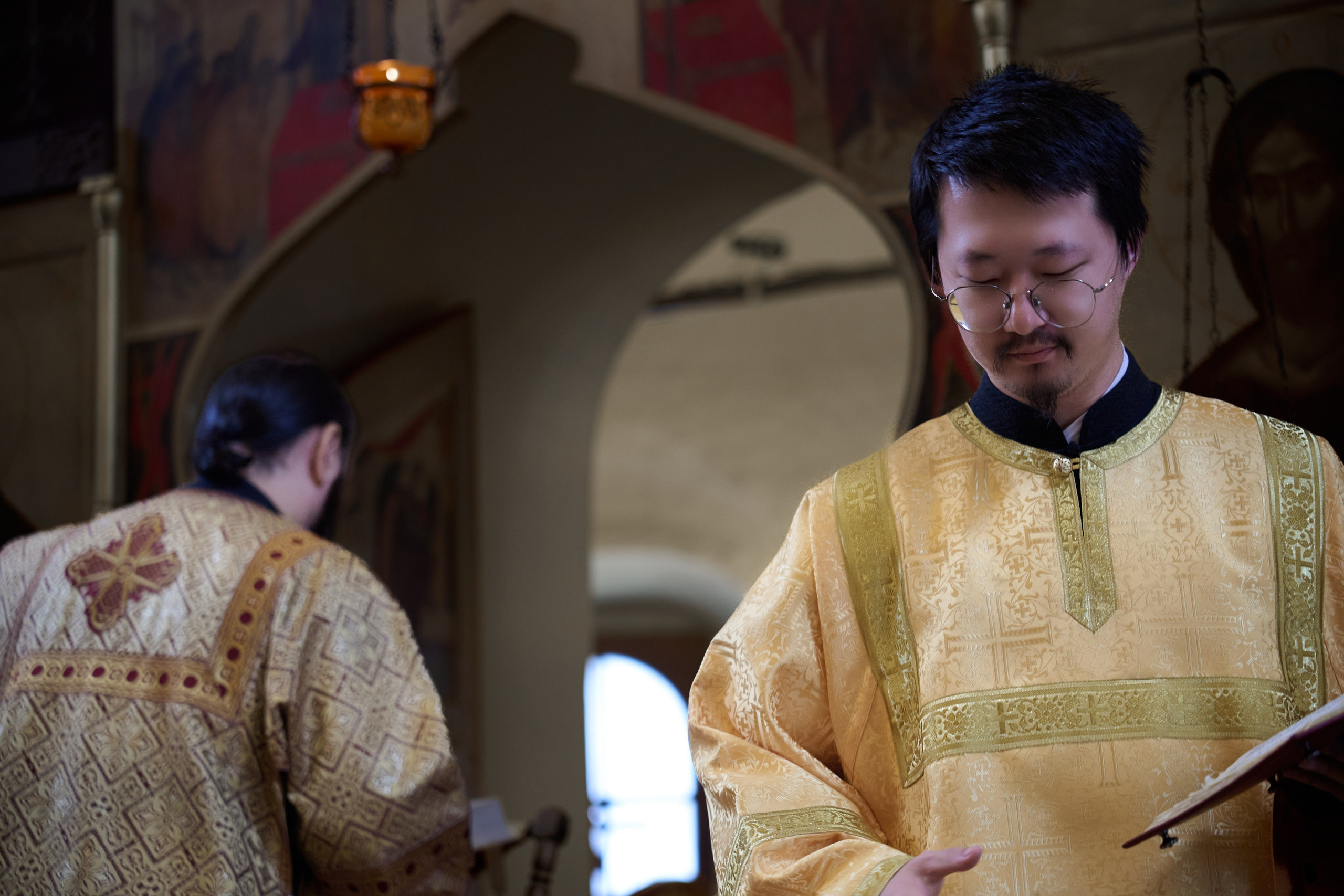 Литургия на китайском языке. Фотограф в Москве