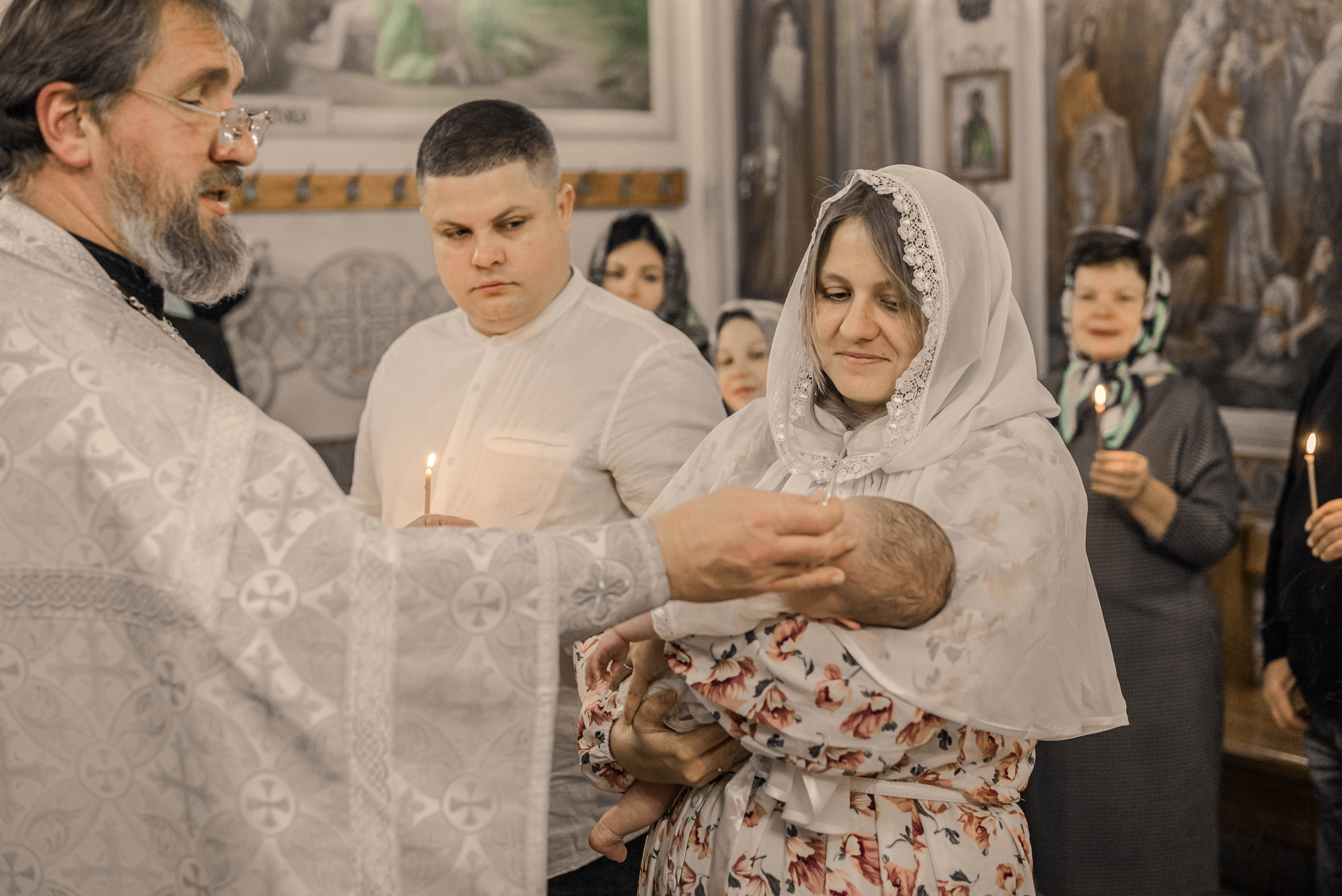 Крещение (мама Регина). Семейный и детский фотограф Москва