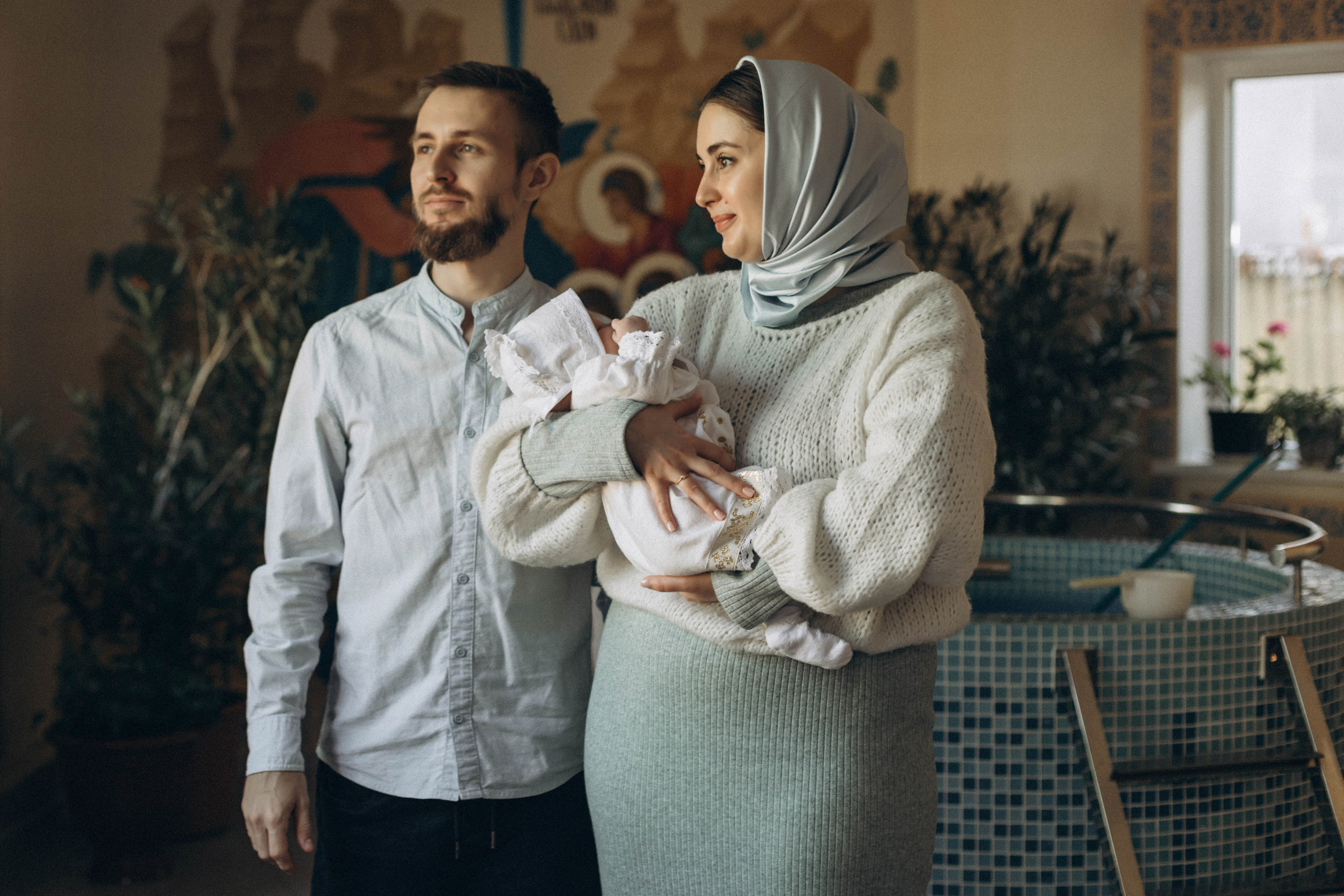 Крестины Александры. Портретный и свадебный фотограф в Астрахани Сабира Аубекерова