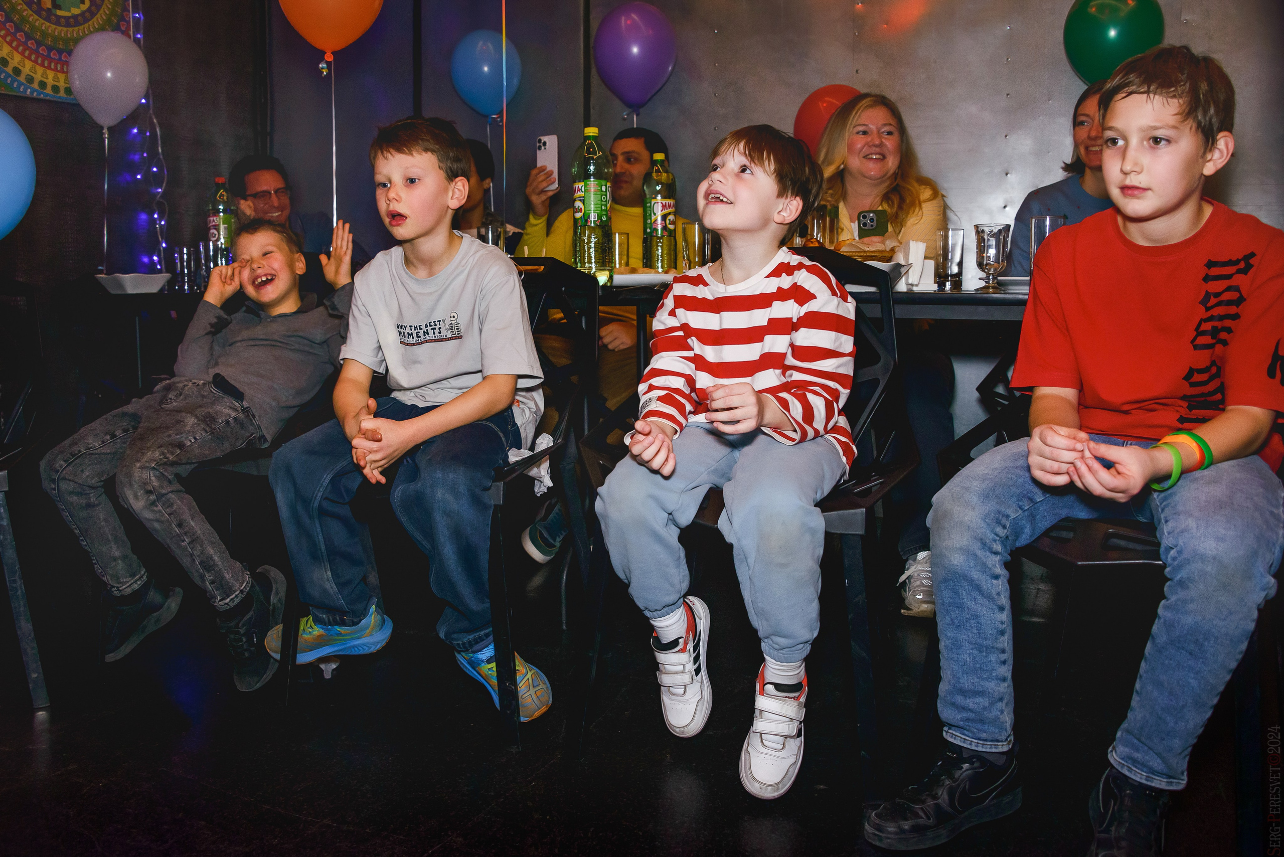 День рождения — шоу 2024-25: мафия, сахарная вата, бумажная дискотека, пиньята, зеркальный лабиринт. Ваш фотограф на праздник в Москве, Раменском, Жуковском, Люберцах