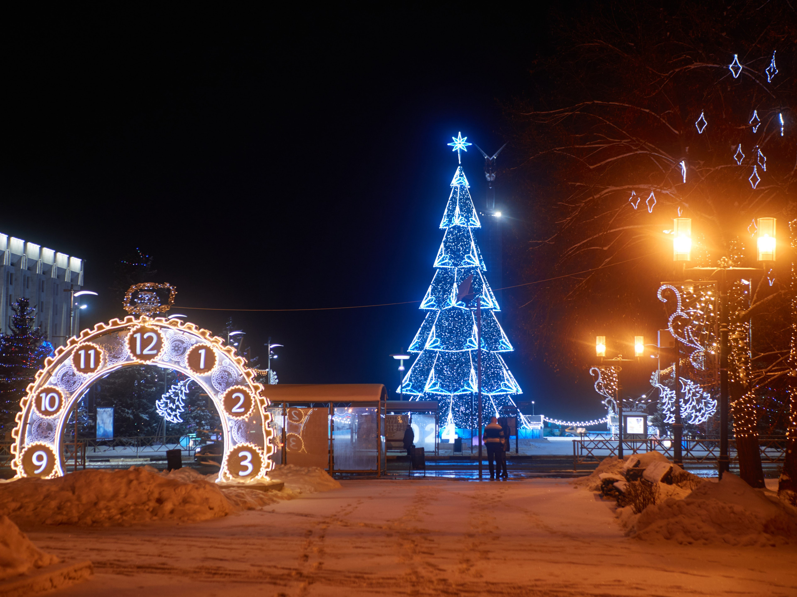 Новогодние виды Самары