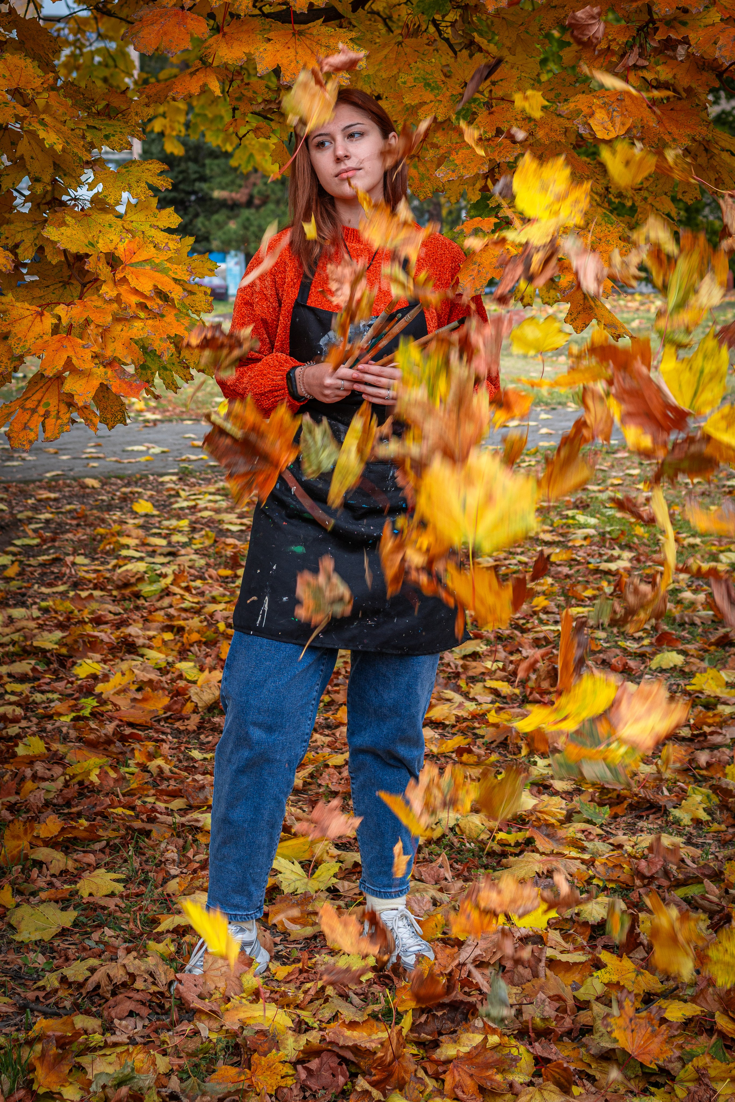 Яркая прогулка среди осенней листвы. Фотограф в РФ и ЛНР Юлия Федосеева