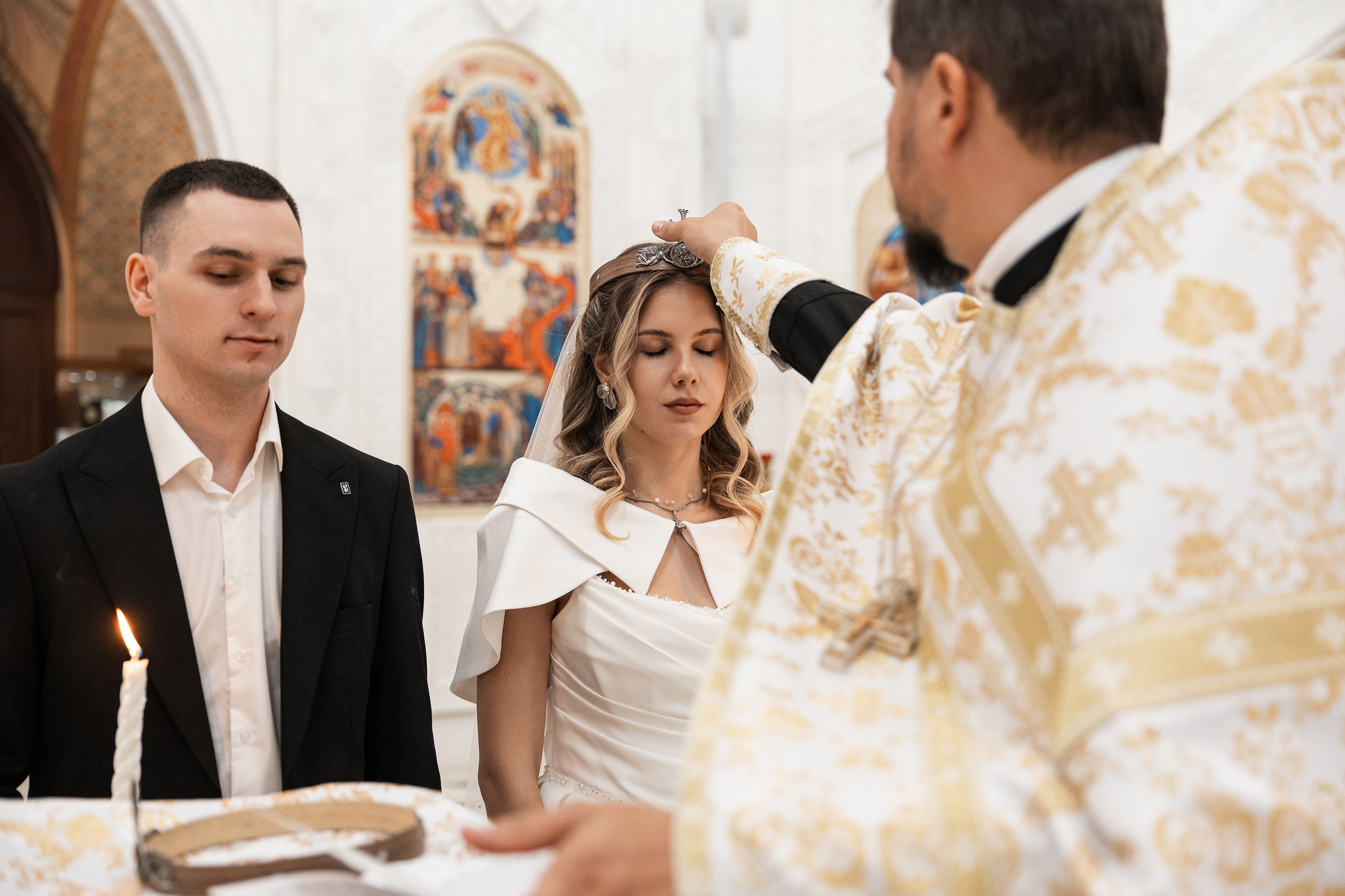 Венчание в Храме св. Владимира. Фотограф Крещение, Выписка москва