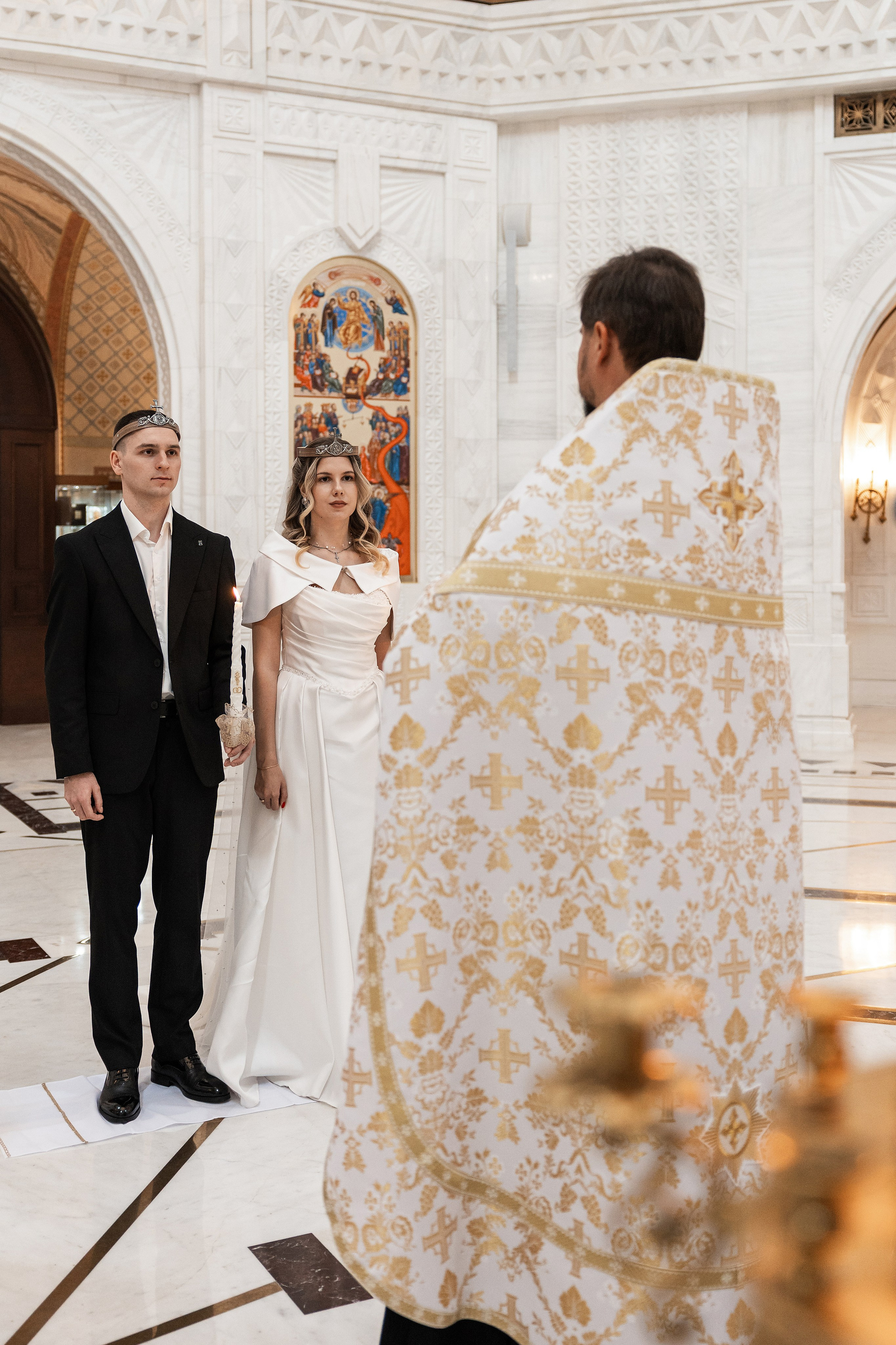Венчание в Храме св. Владимира. Фотограф Крещение, Выписка москва
