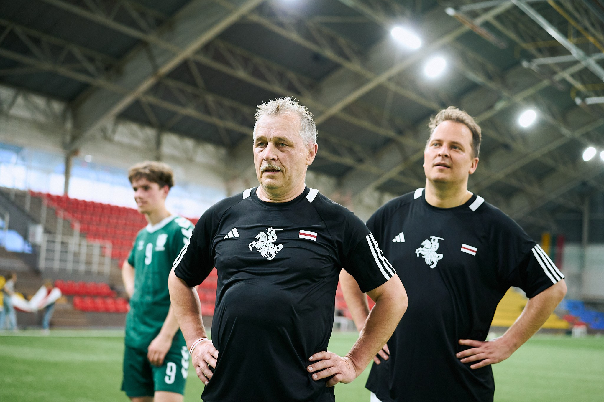 Friendly football match: Seimas of the Republic of Lithuania vs. Sviatlana Tsikhanouskaya’s Office. Photographer in Vilnius